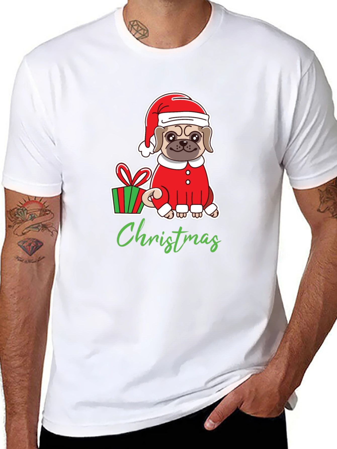 Christmas Pug T-Shirt