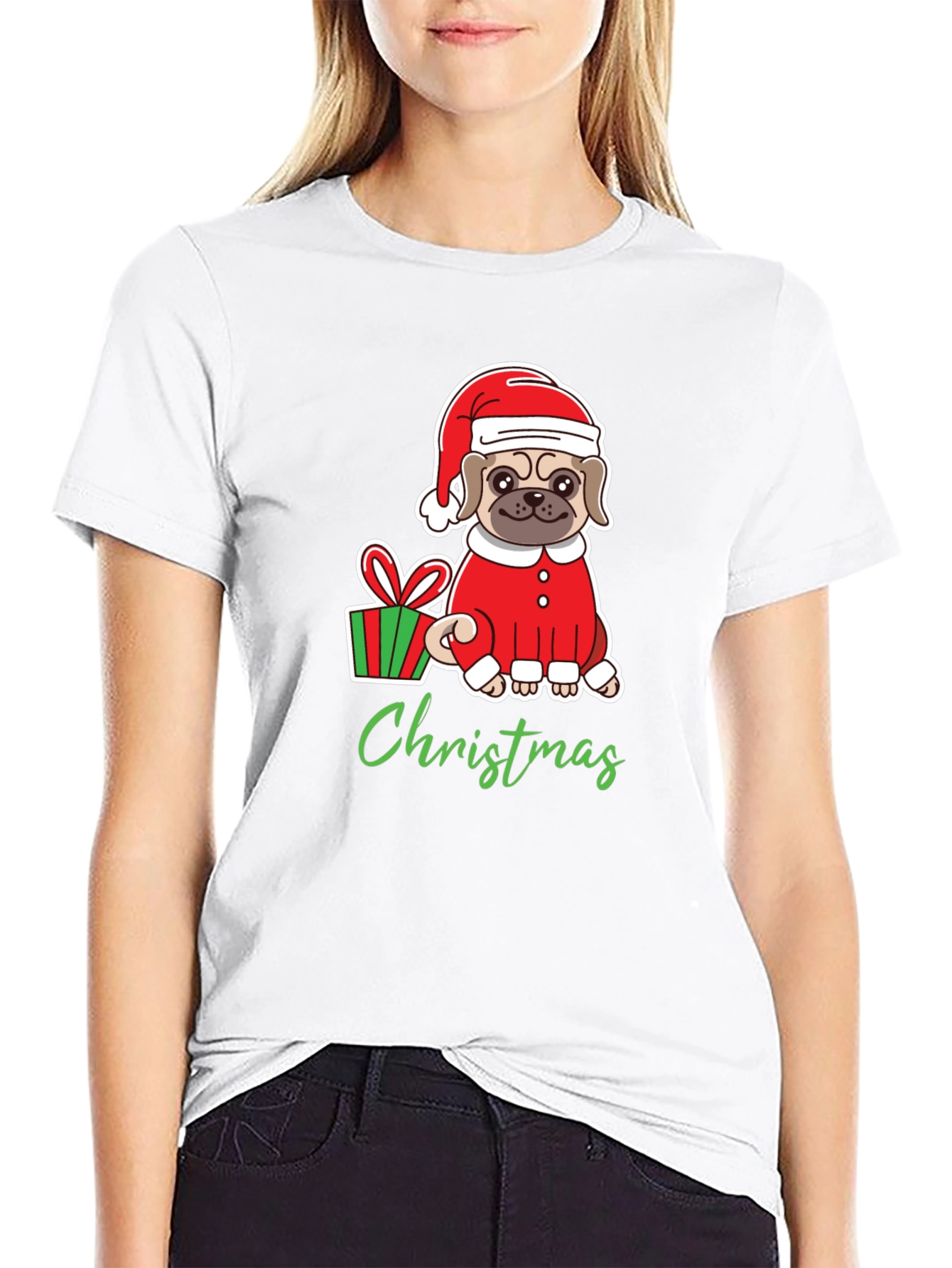 Christmas Pug T-Shirt