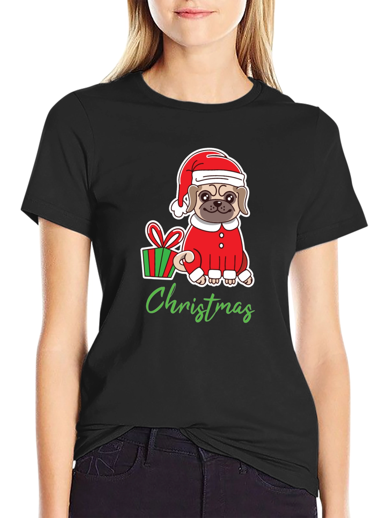 Christmas Pug T-Shirt