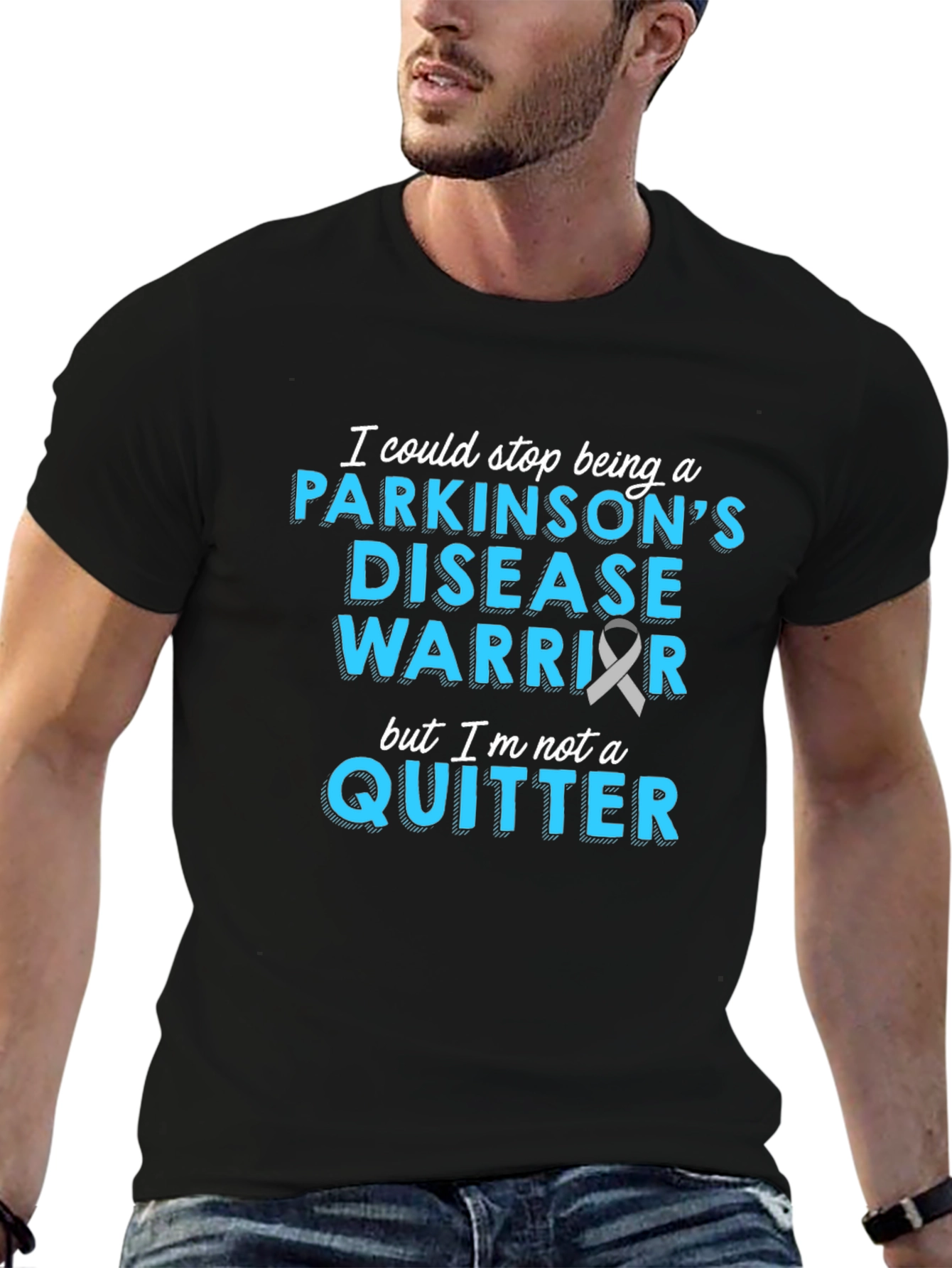 Parkinsons Disease Warrior T-Shirt - Never Quit!