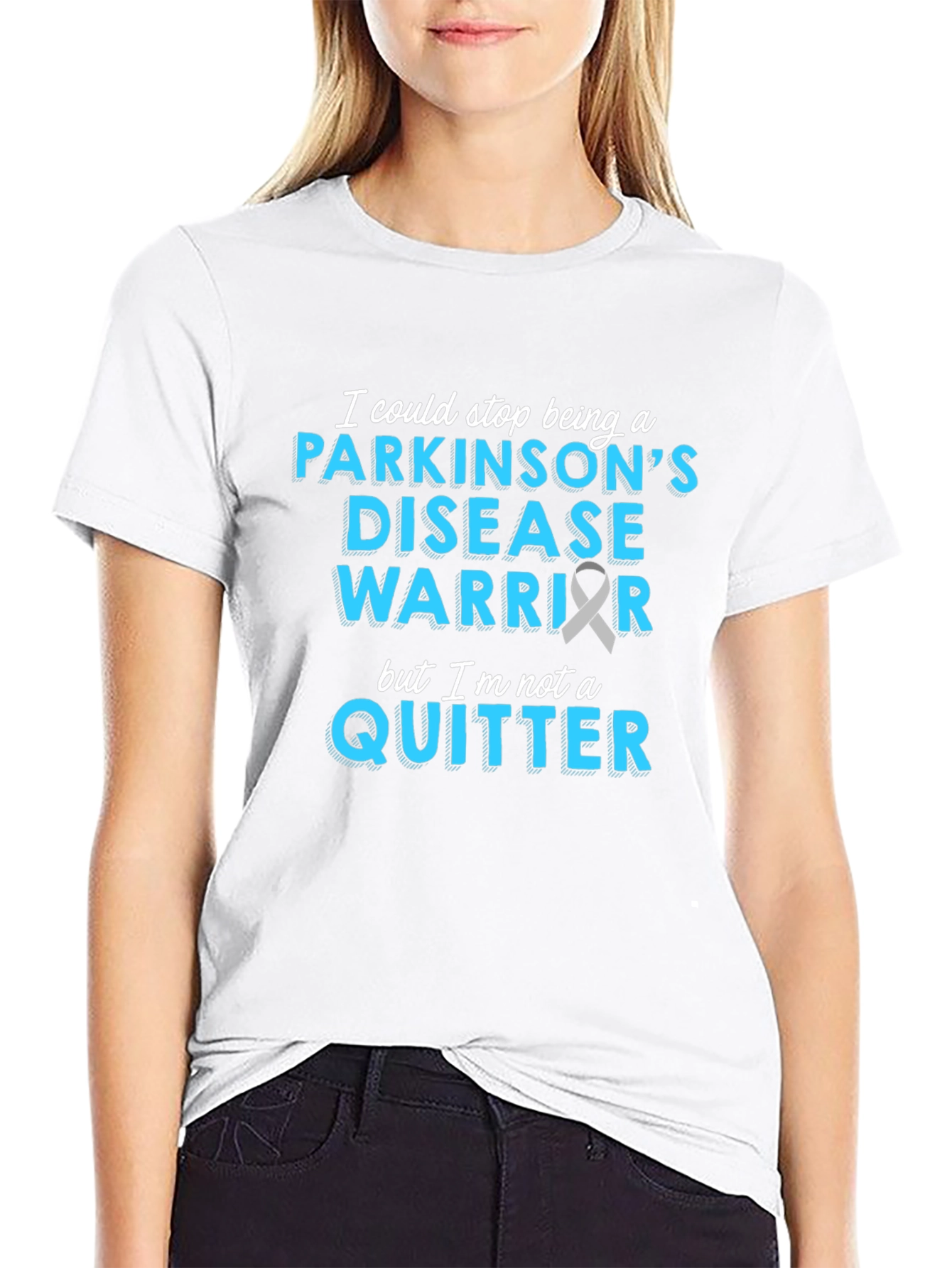 Parkinsons Disease Warrior T-Shirt - Never Quit!