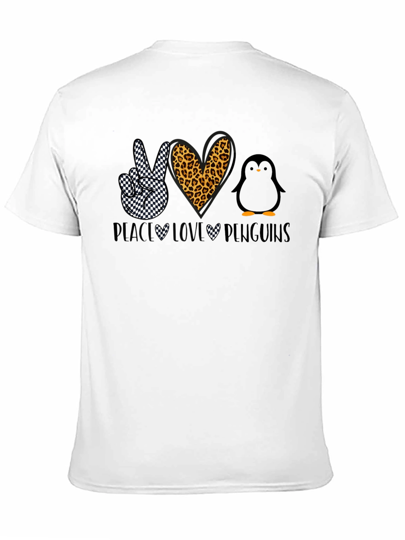Peace Love Penguins Graphic T-Shirt