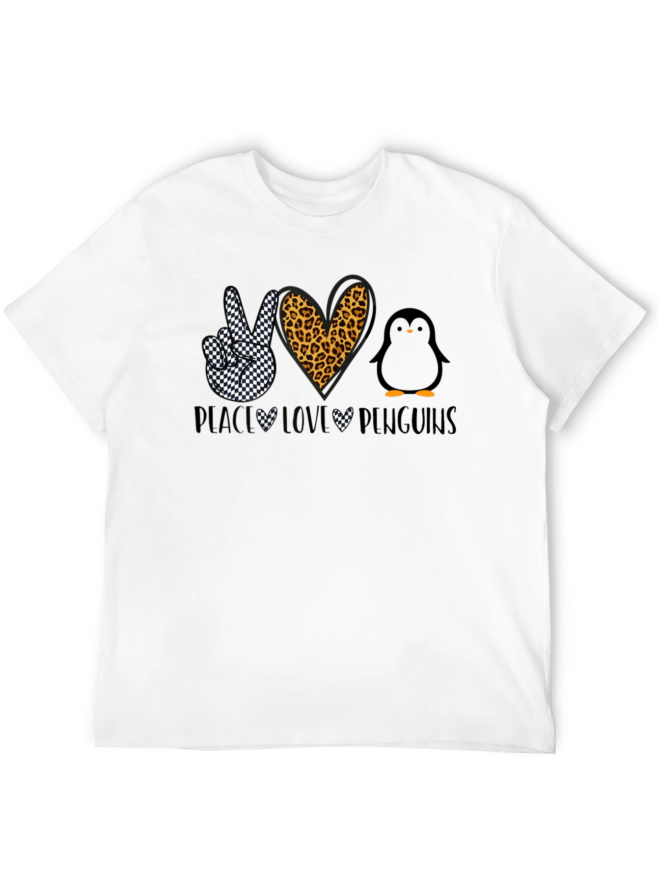Peace Love Penguins Graphic T-Shirt
