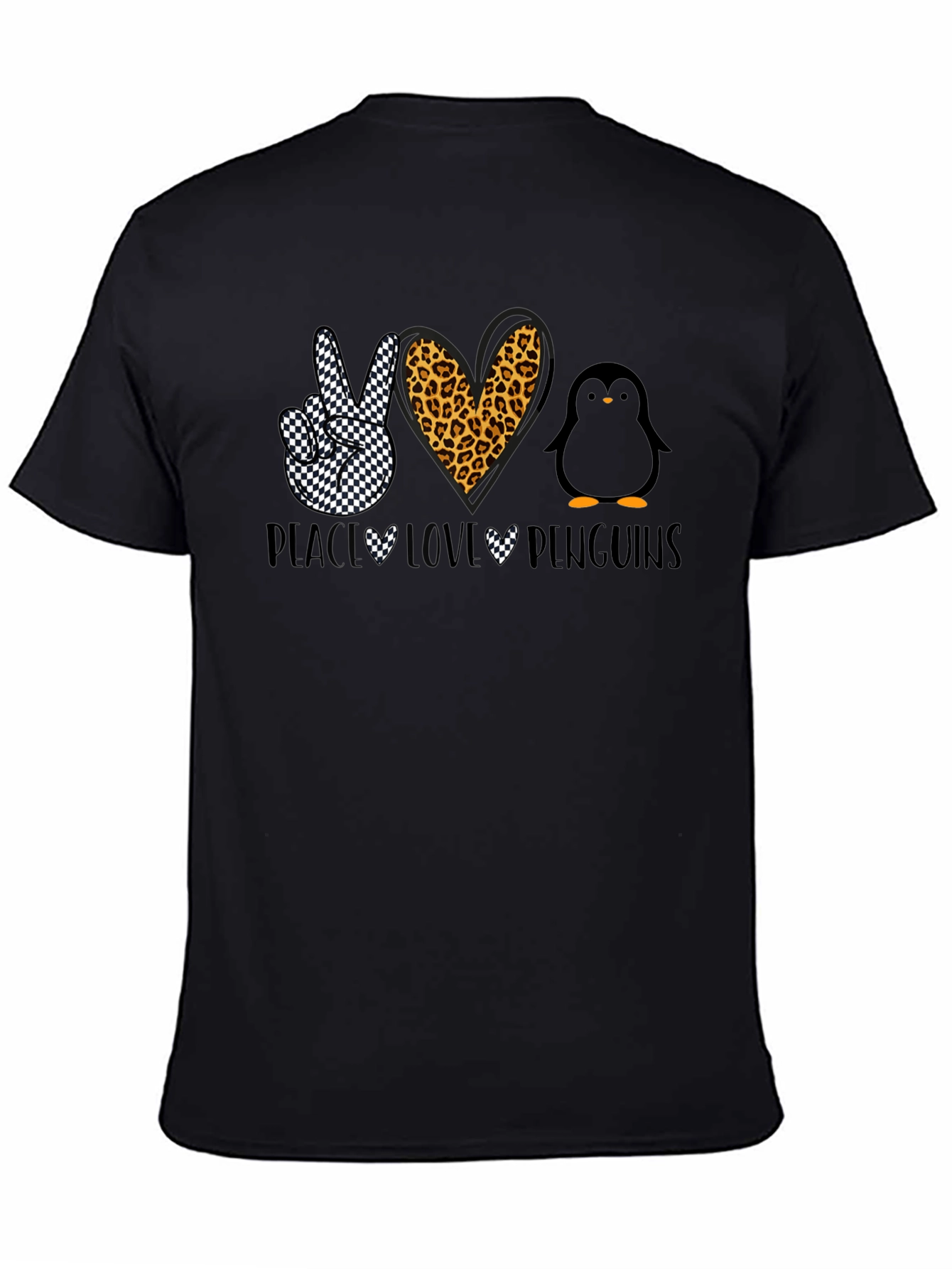 Peace Love Penguins Graphic T-Shirt