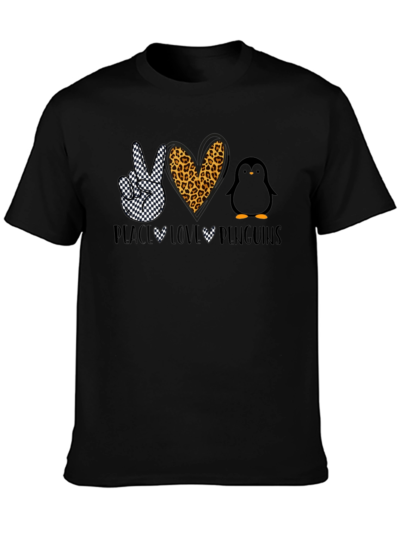 Peace Love Penguins Graphic T-Shirt