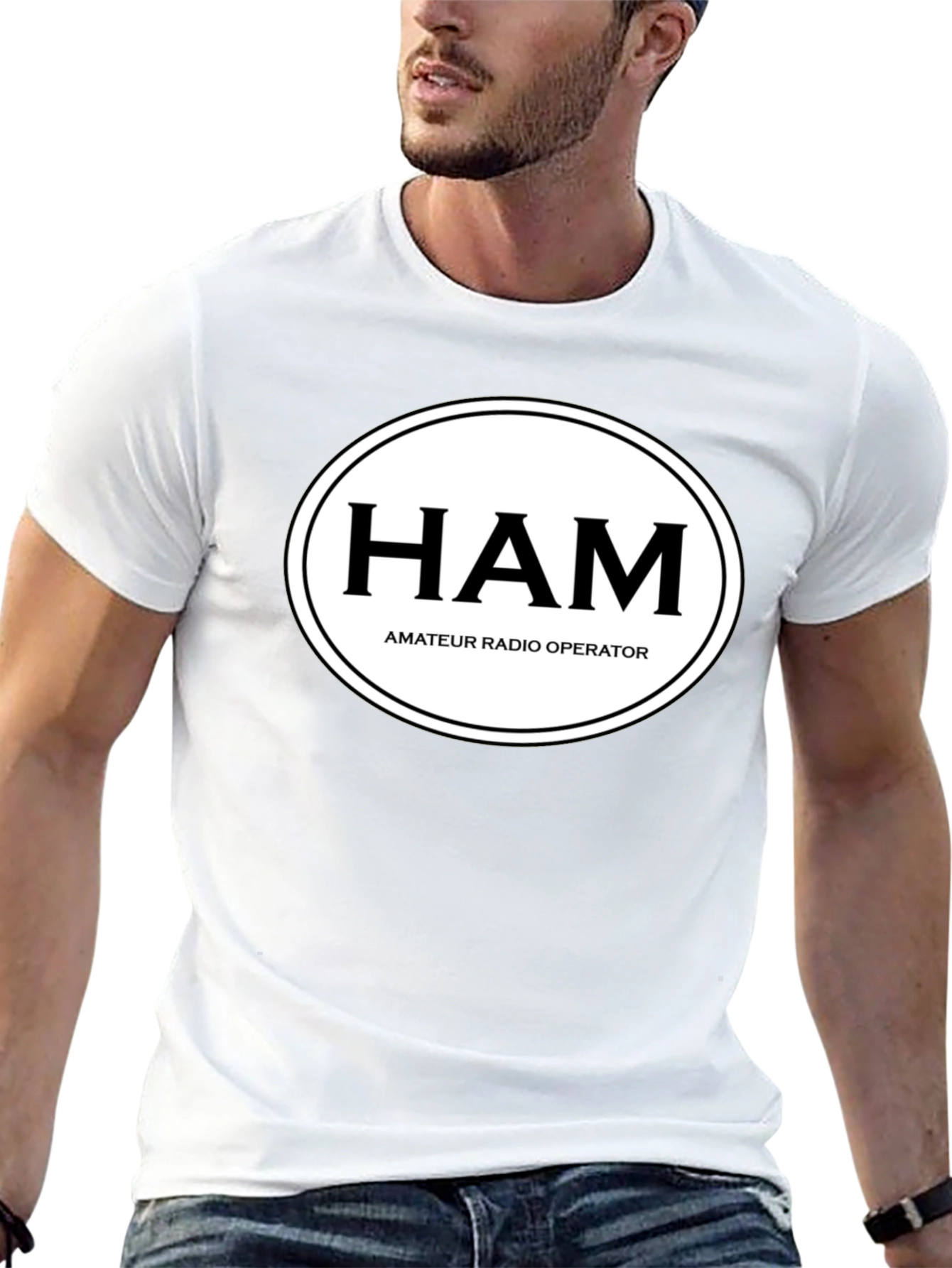 HAM Amateur Radio Operator Black T-Shirt