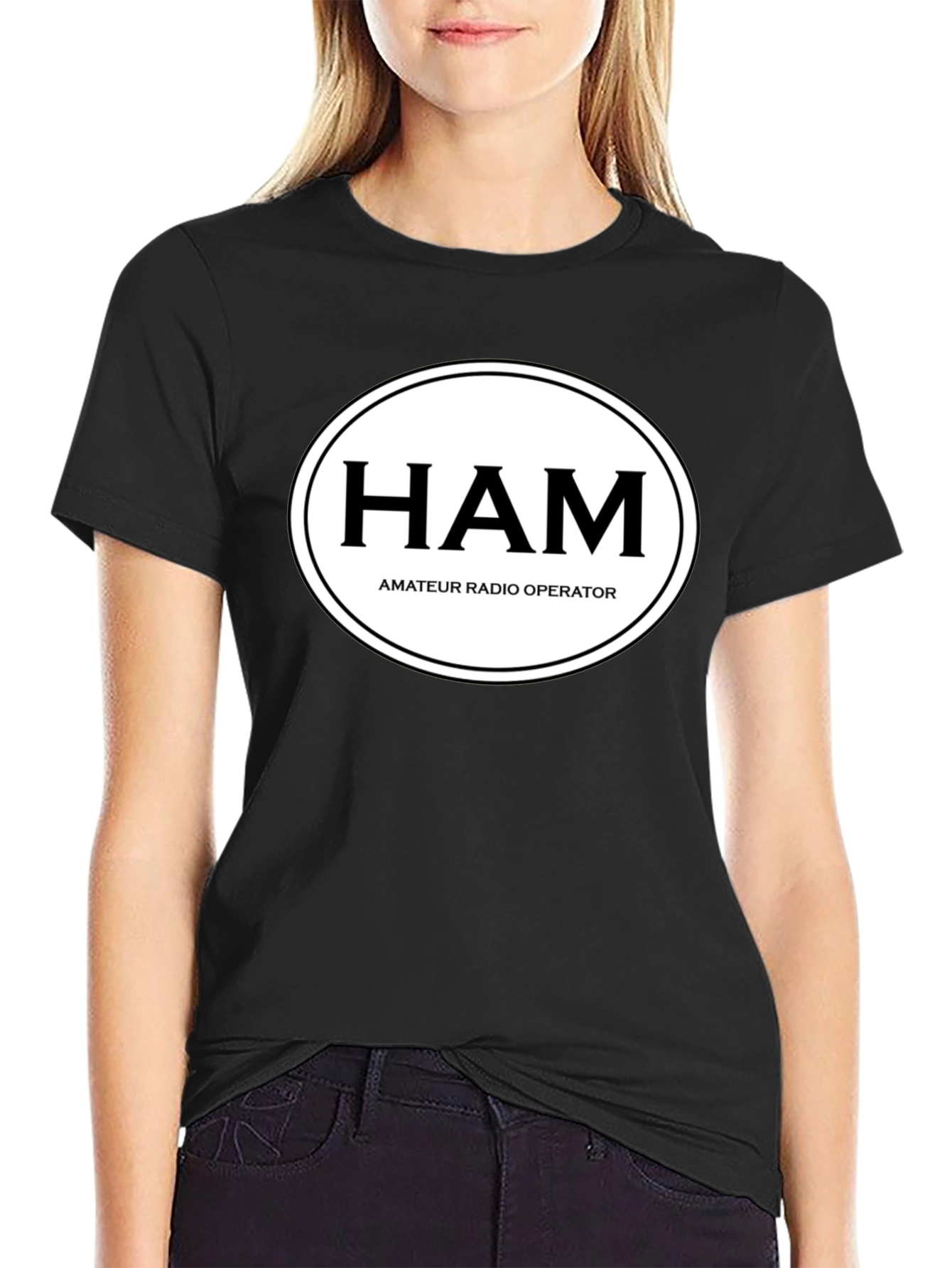 HAM Amateur Radio Operator Black T-Shirt