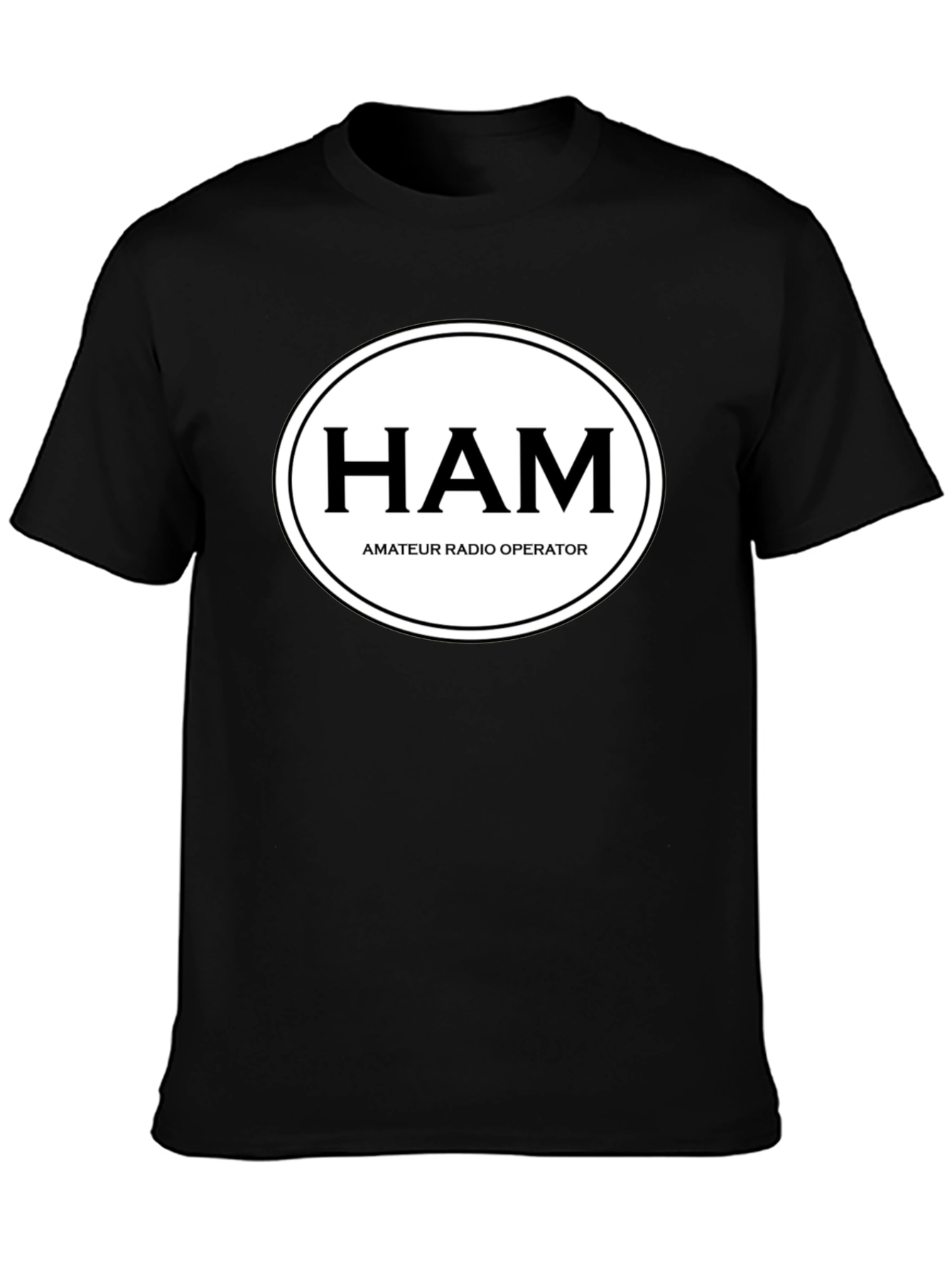 HAM Amateur Radio Operator Black T-Shirt