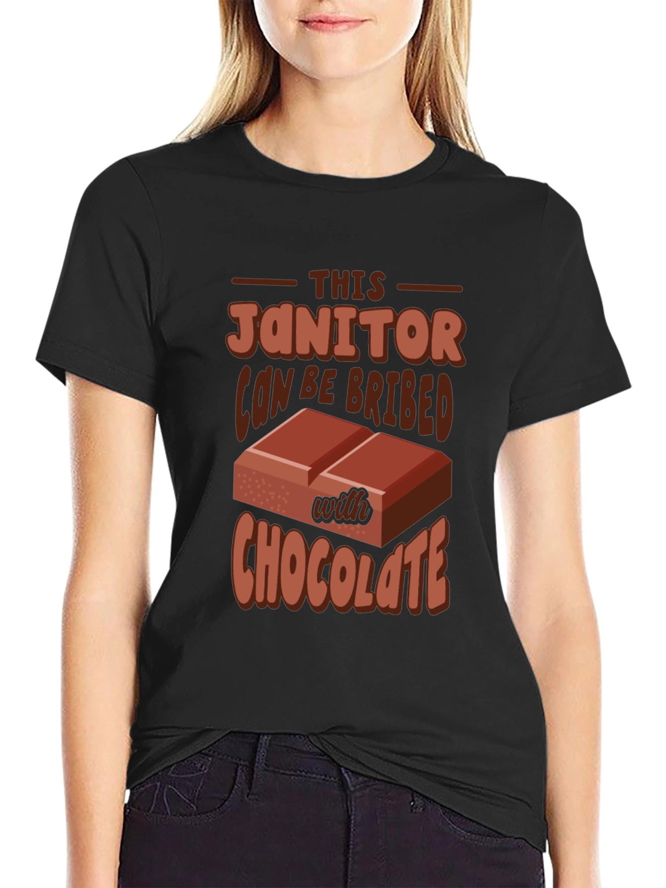 Funny Janitor Chocolate Bribe T-Shirt