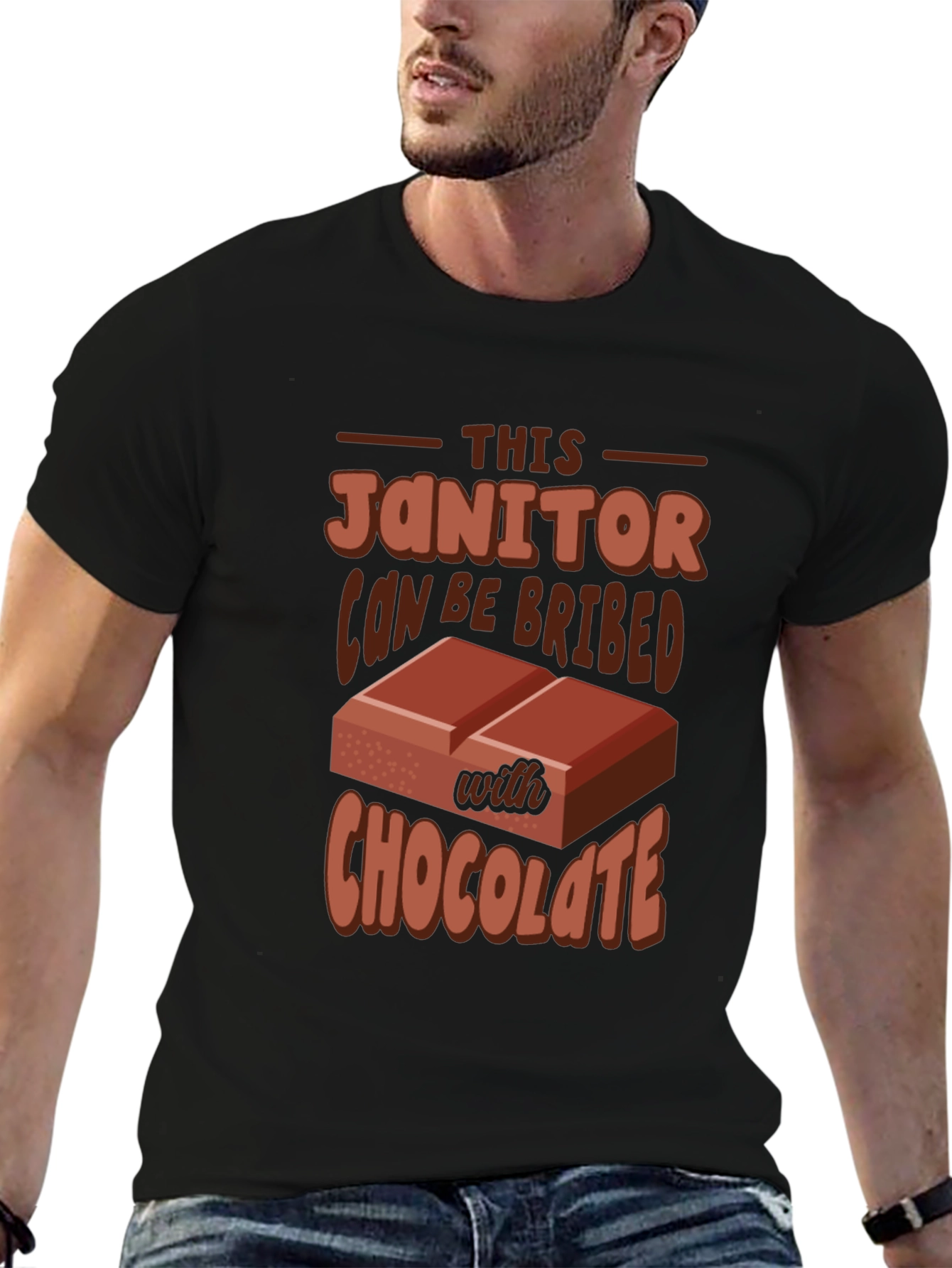 Funny Janitor Chocolate Bribe T-Shirt
