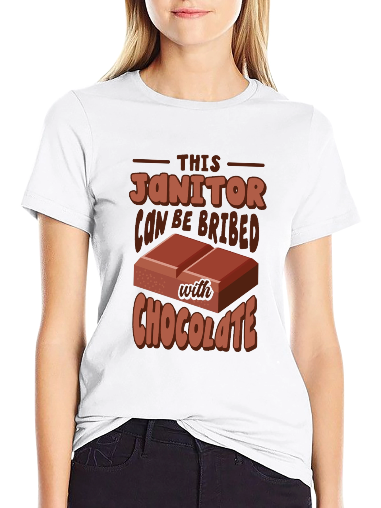 Funny Janitor Chocolate Bribe T-Shirt