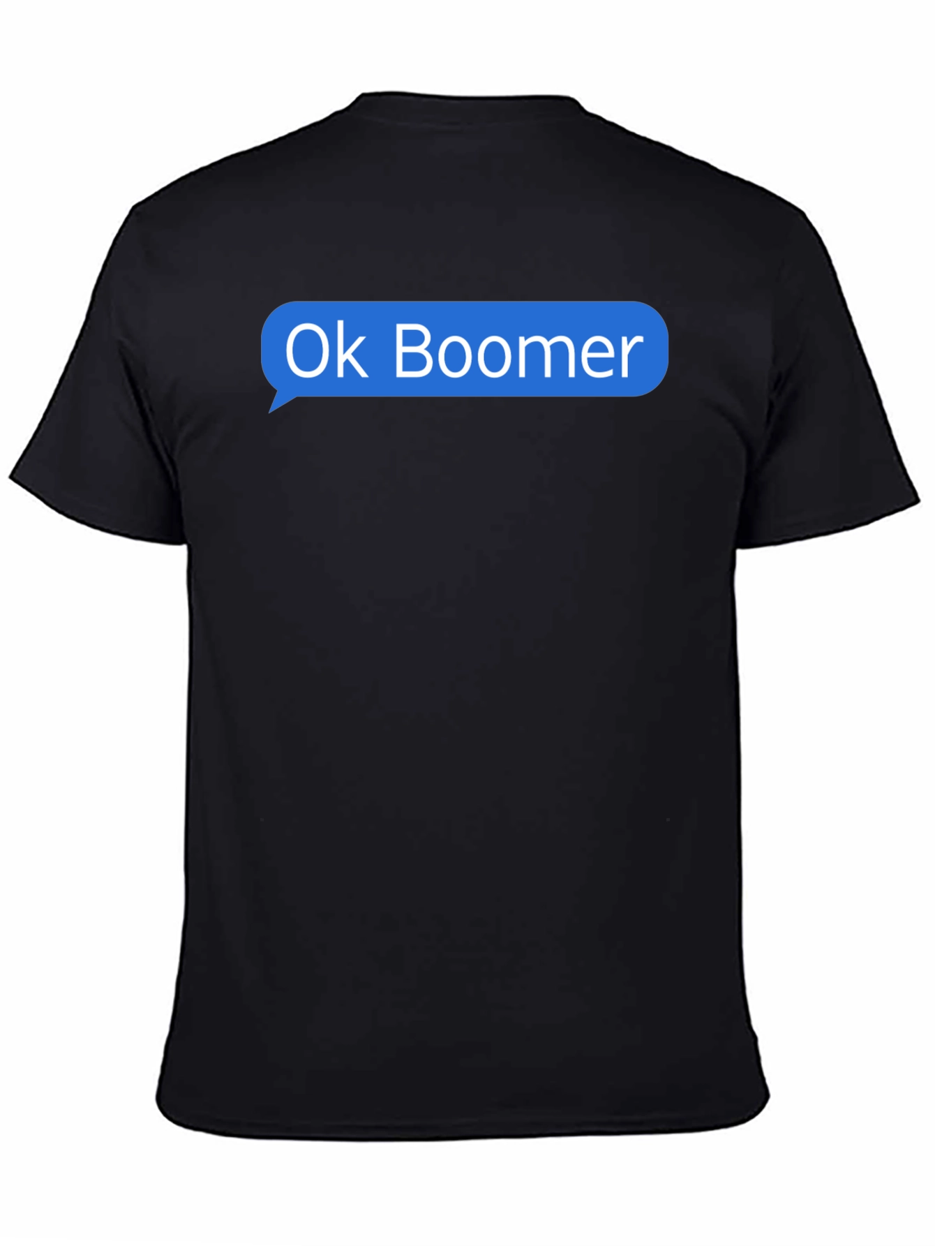 Ok Boomer Text Bubble Graphic Tee - Black