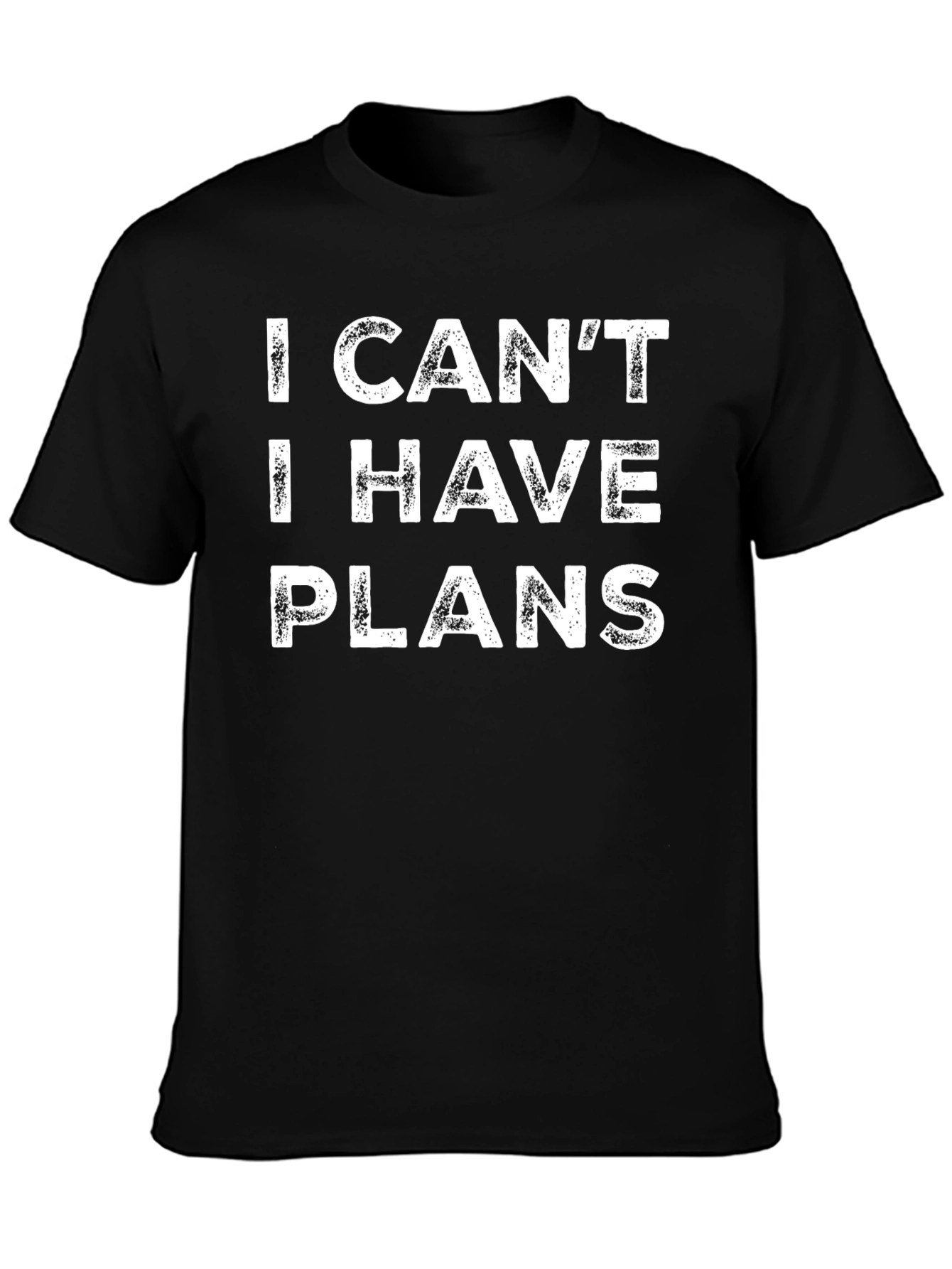 I Cant I Have Plans - Funny Graphic T-Shirt