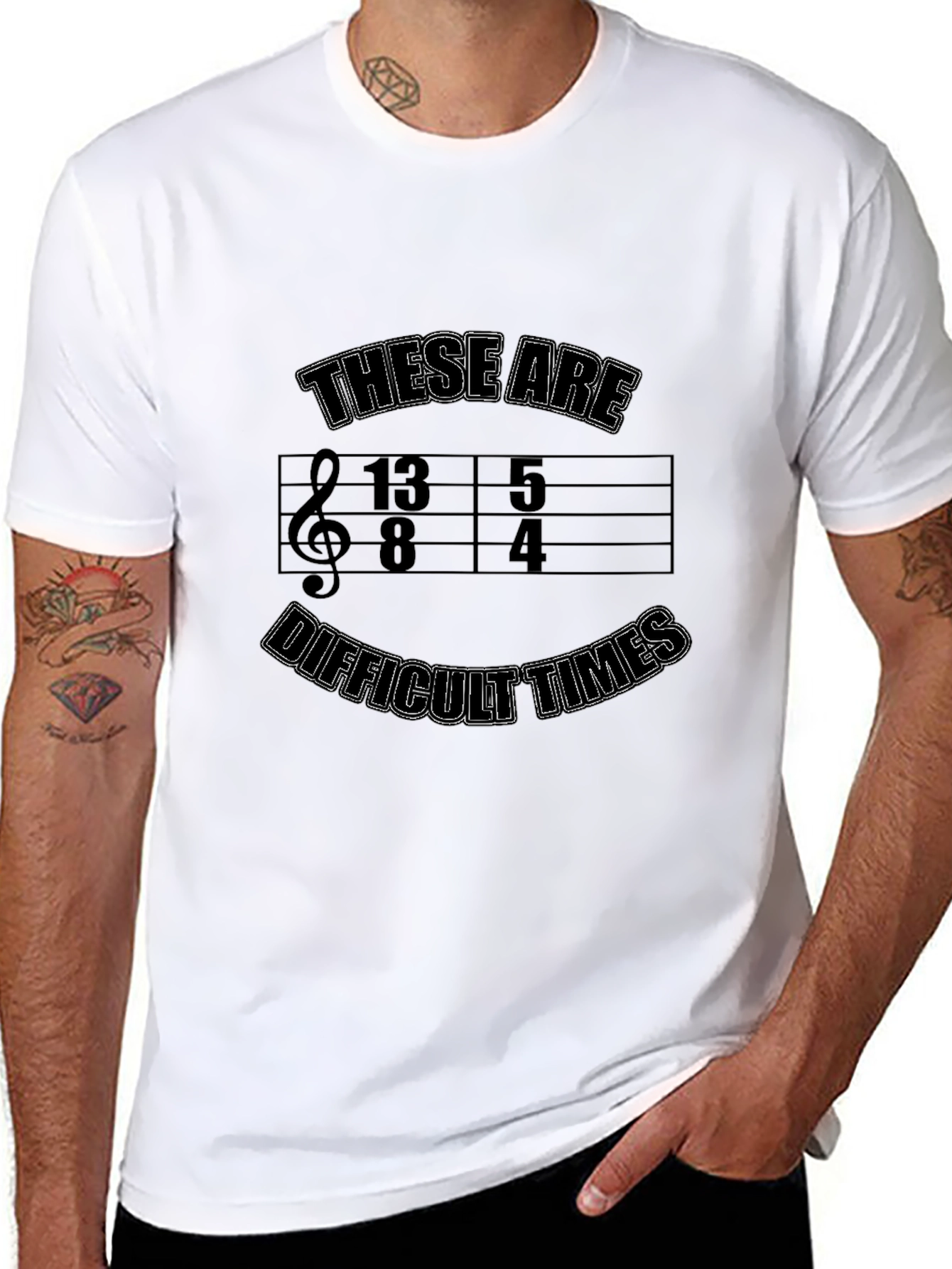 Difficult Times Music Shirt - Quirky Graphic Tee
