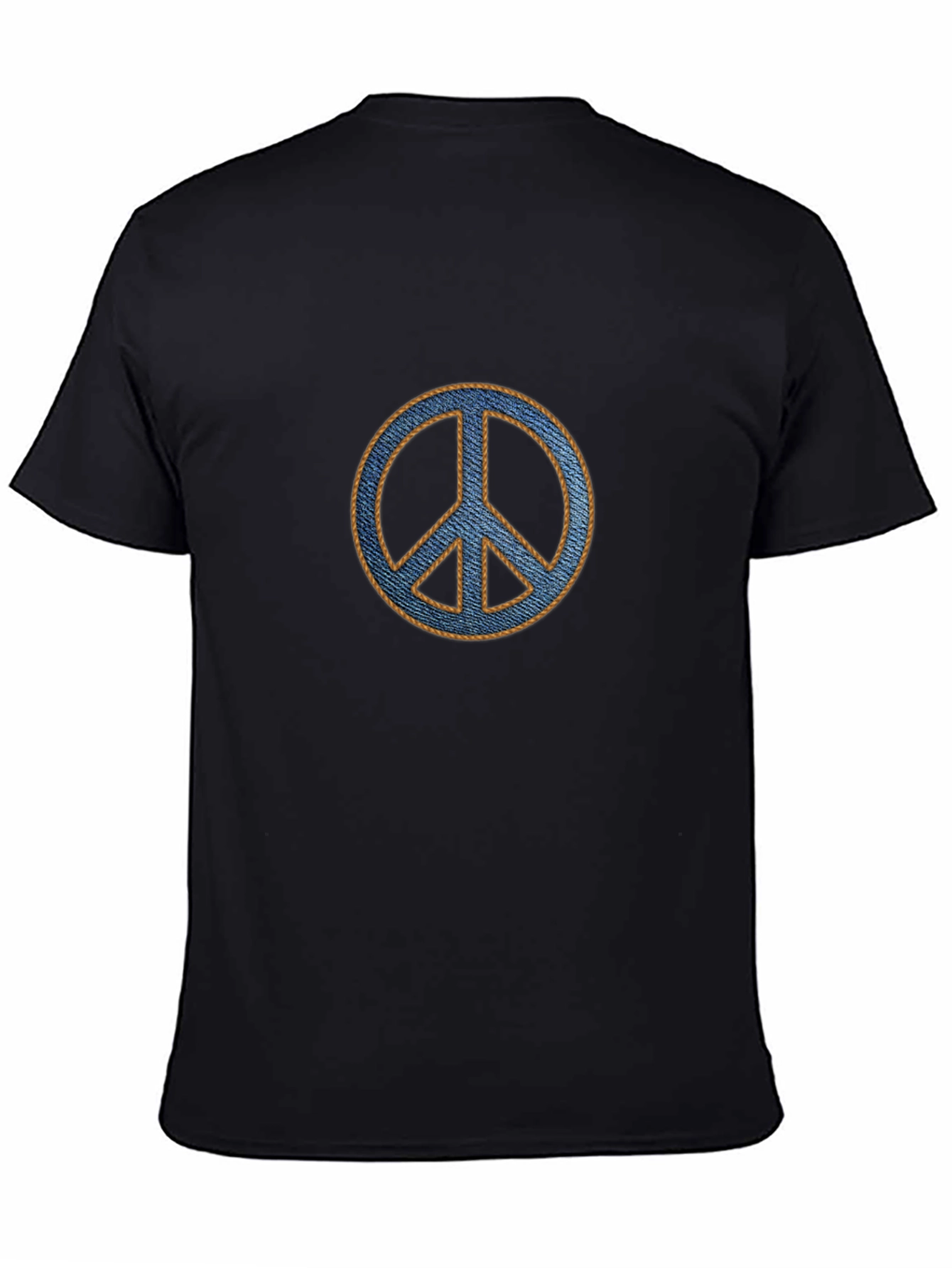 Peace Symbol Graphic T-Shirt - Casual Cotton Blend Tee