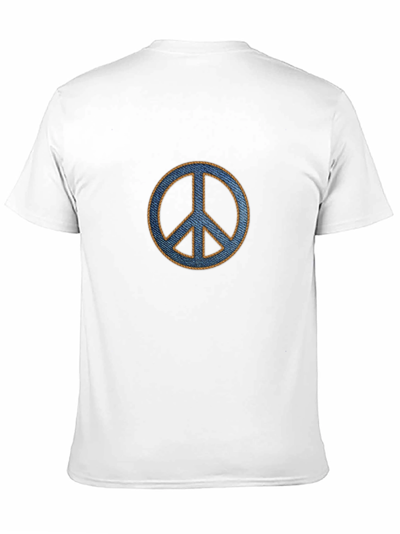 Peace Symbol Graphic T-Shirt - Casual Cotton Blend Tee