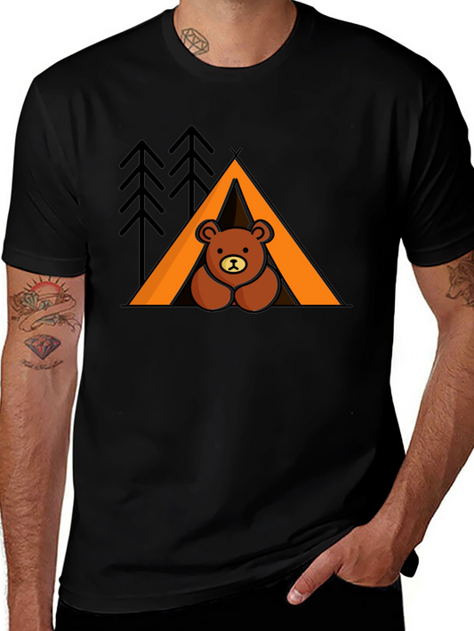 Camping Bear T-Shirt - Outdoor Adventure