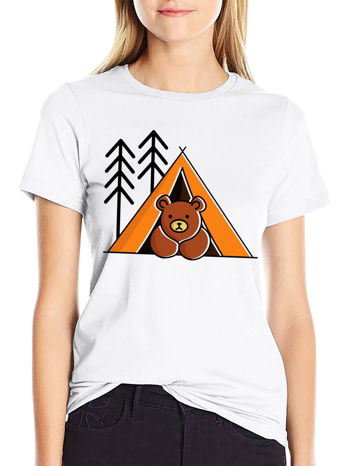 Camping Bear T-Shirt - Outdoor Adventure