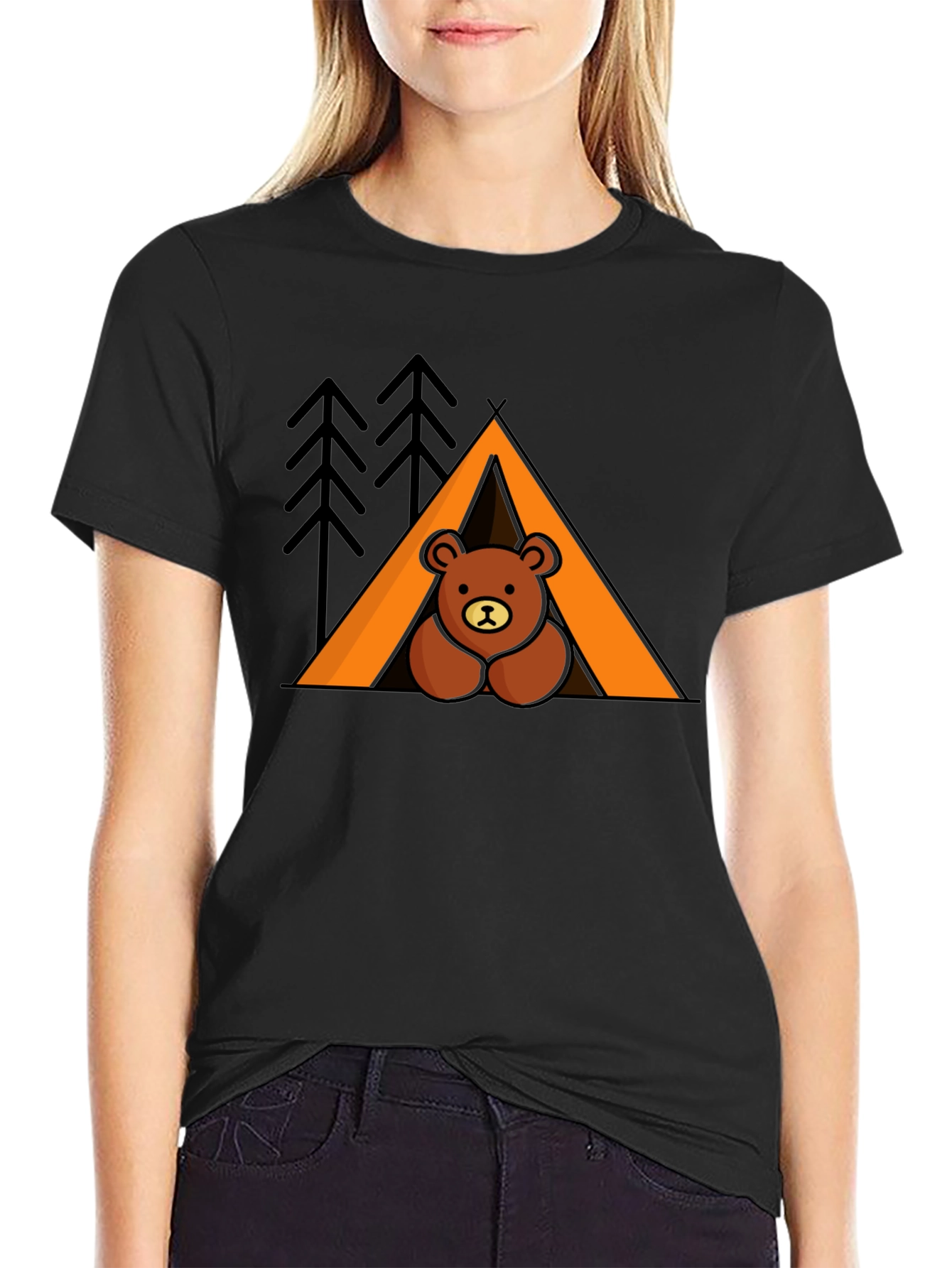 Camping Bear T-Shirt - Outdoor Adventure