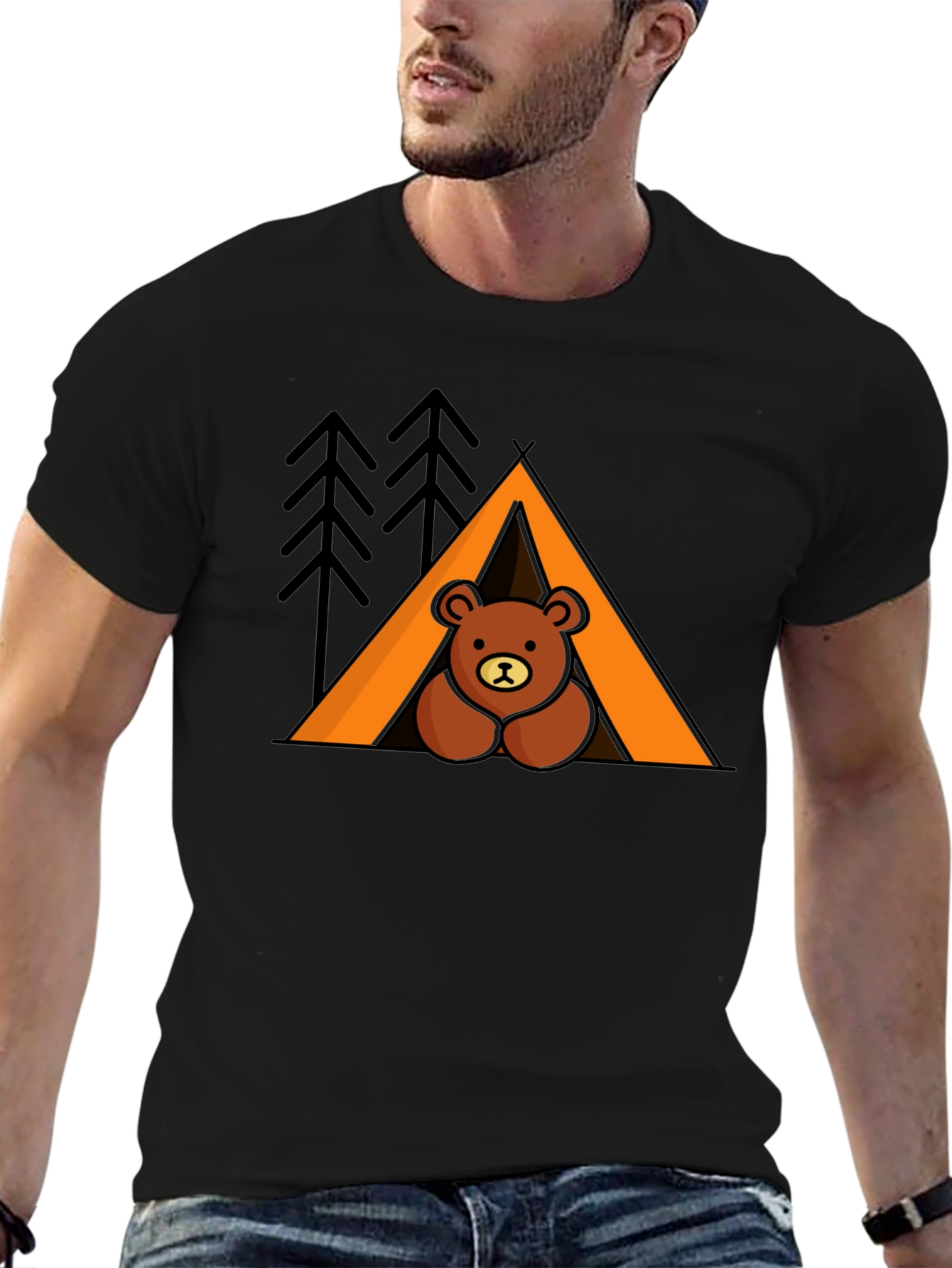 Camping Bear T-Shirt - Outdoor Adventure