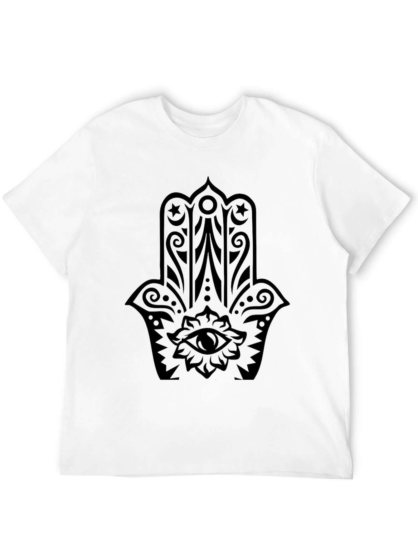 Black Hamsa Hand Graphic Tee - Unisex