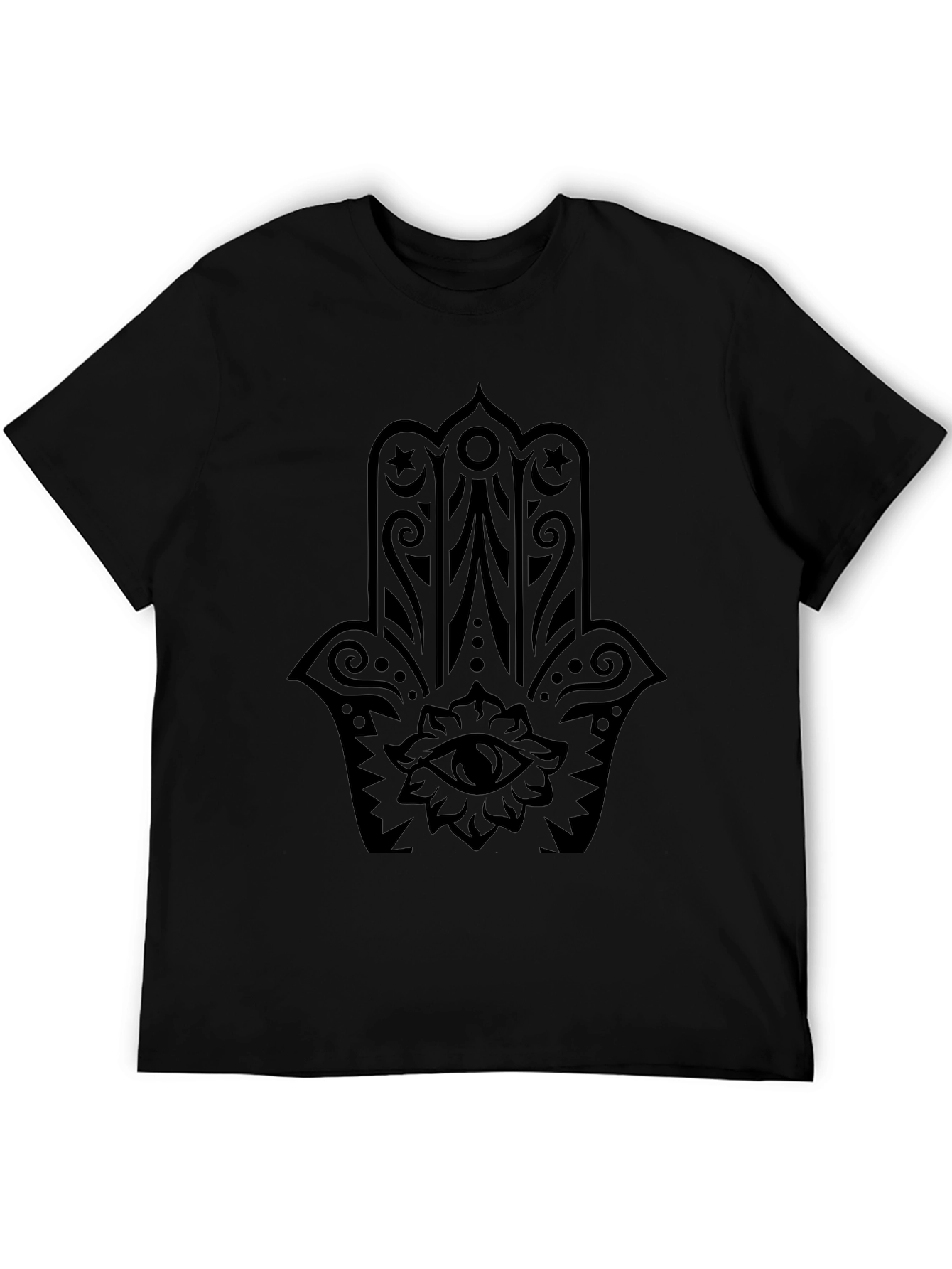 Black Hamsa Hand Graphic Tee - Unisex