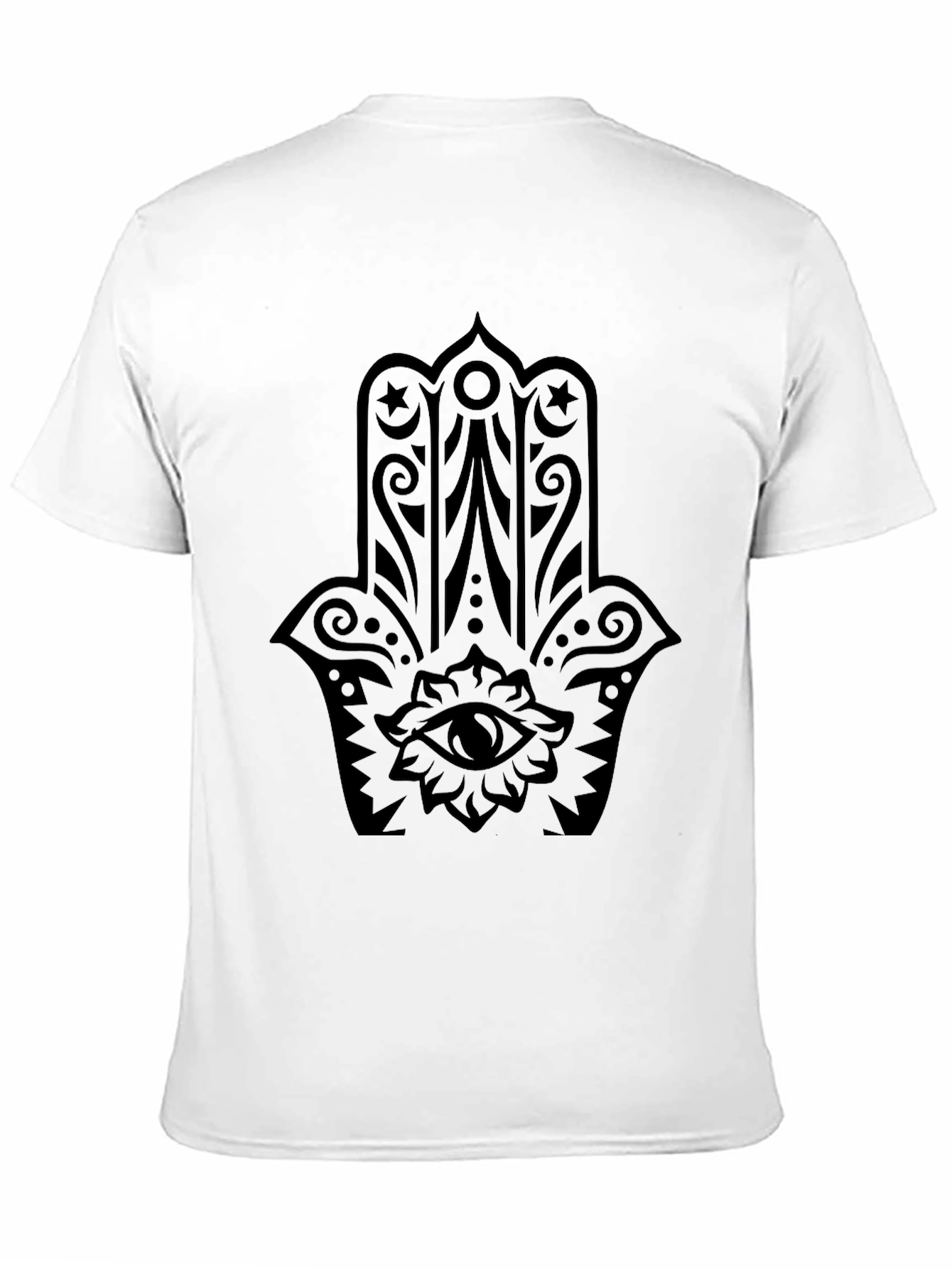 Black Hamsa Hand Graphic Tee - Unisex