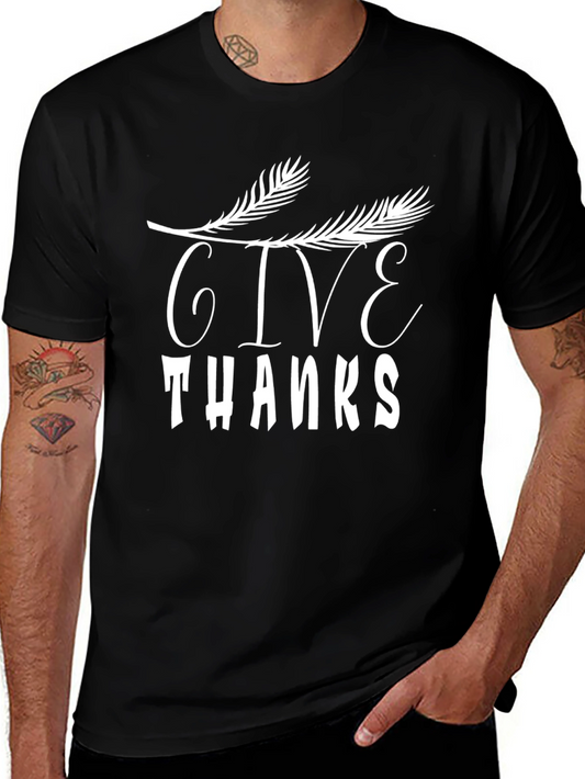 Give Thanks Black T-Shirt