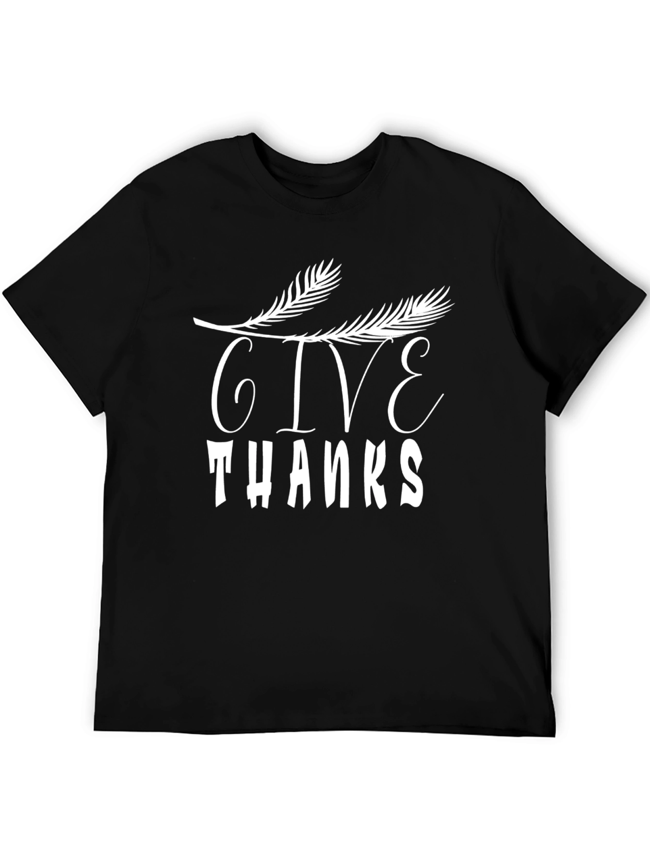 Give Thanks Black T-Shirt