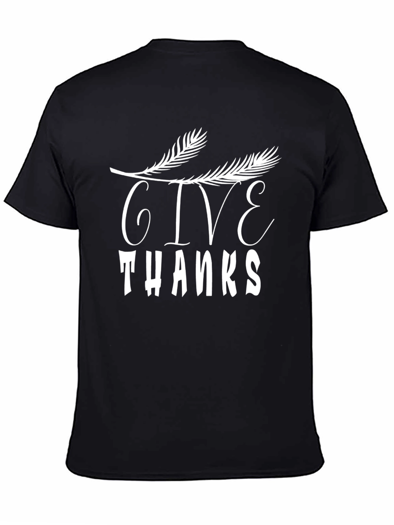 Give Thanks Black T-Shirt