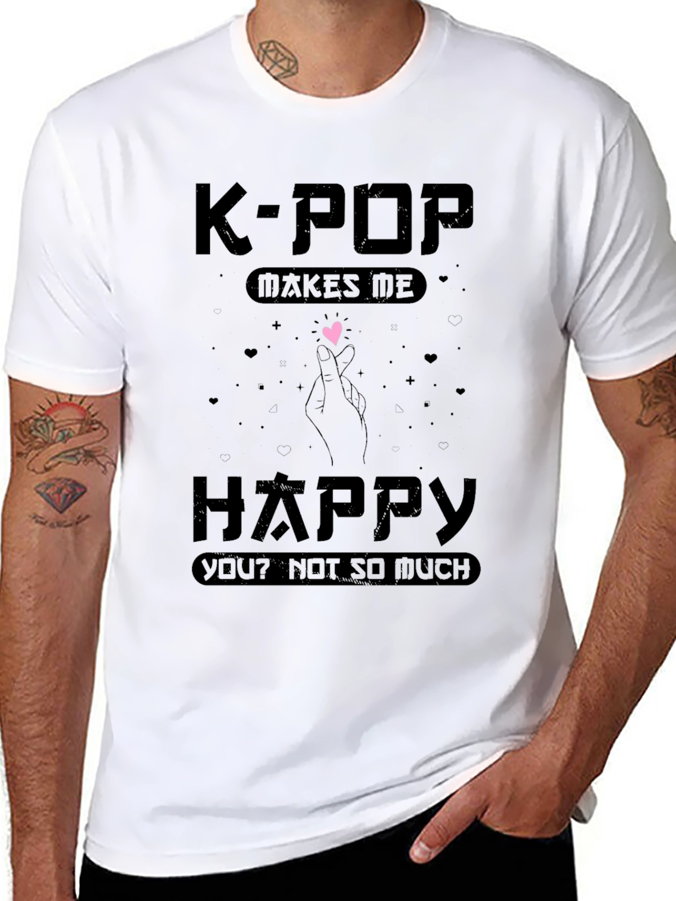 K-Pop Makes Me Happy Graphic Tee