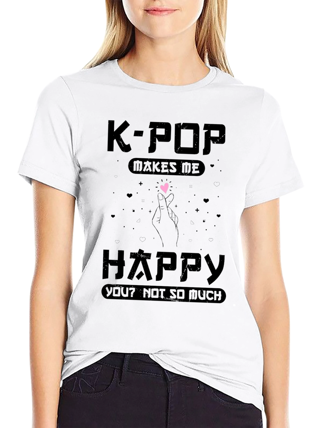 K-Pop Makes Me Happy Graphic Tee