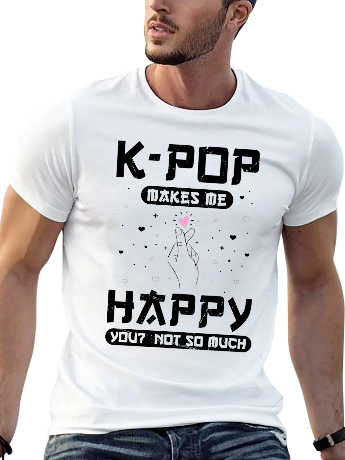 K-Pop Makes Me Happy Graphic Tee