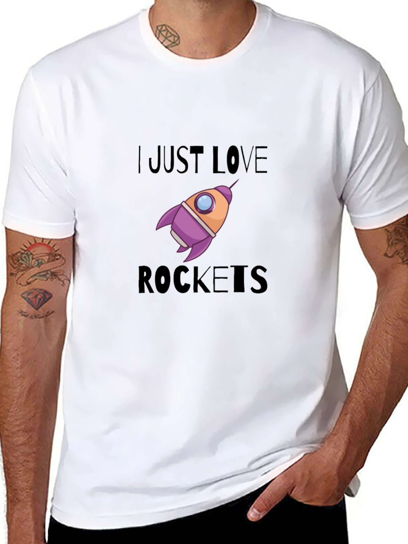 I Just Love Rockets Graphic T-Shirt