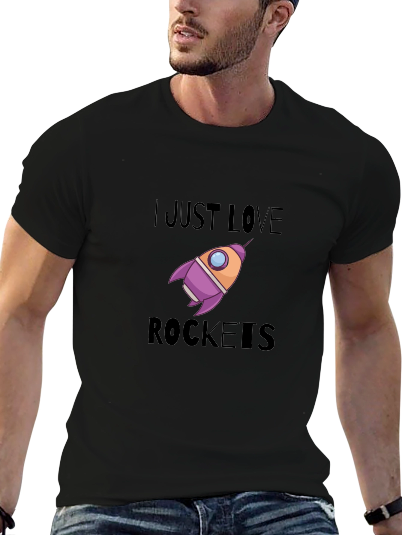 I Just Love Rockets Graphic T-Shirt