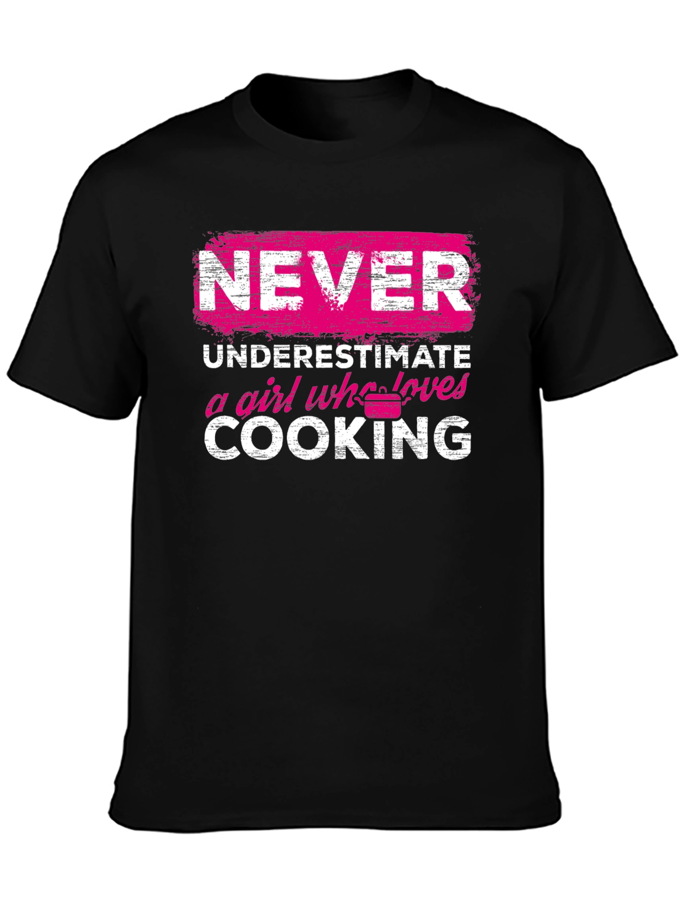 Never Underestimate a Girl Who Loves Cooking T-Shirt