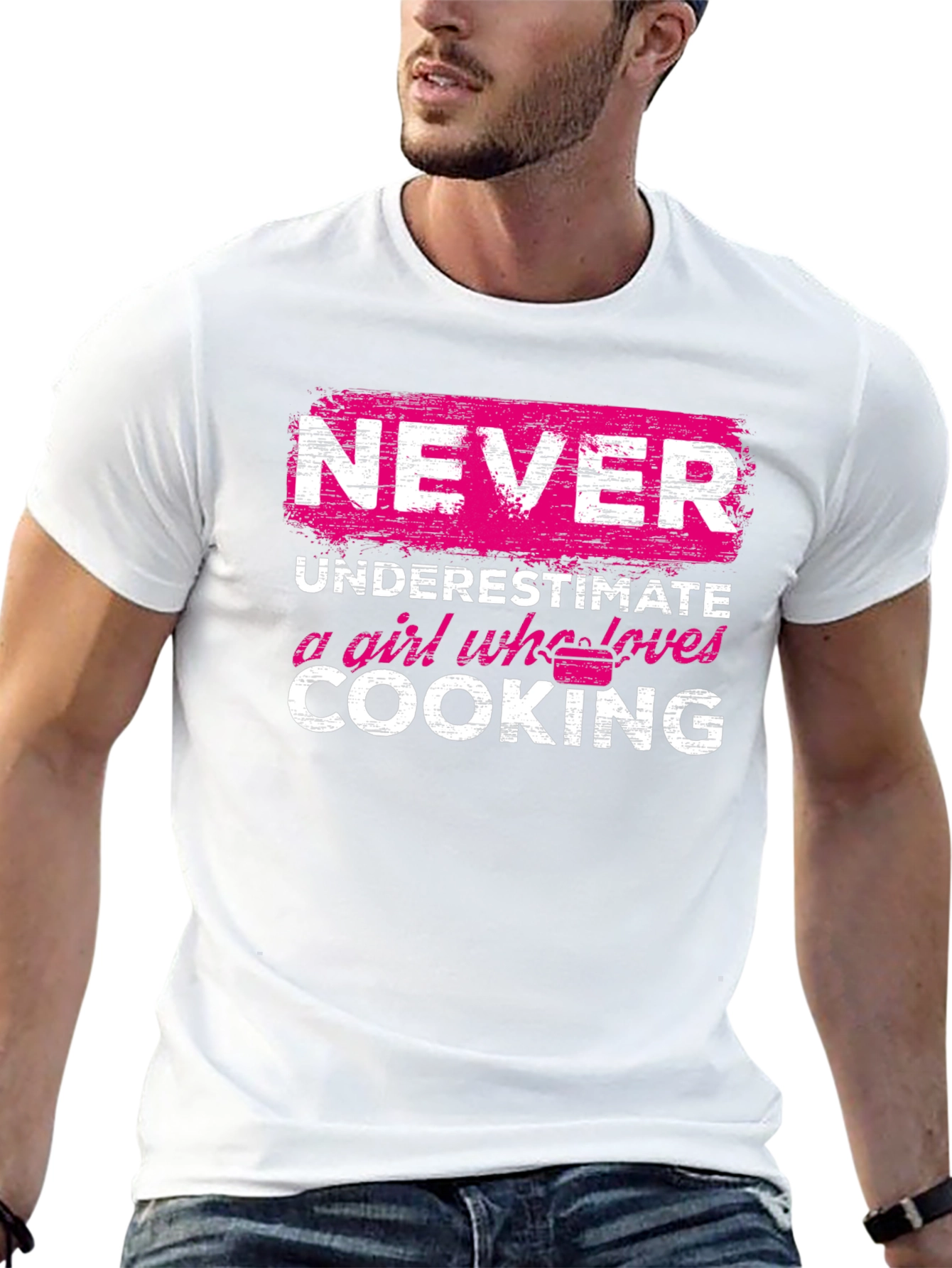 Never Underestimate a Girl Who Loves Cooking T-Shirt