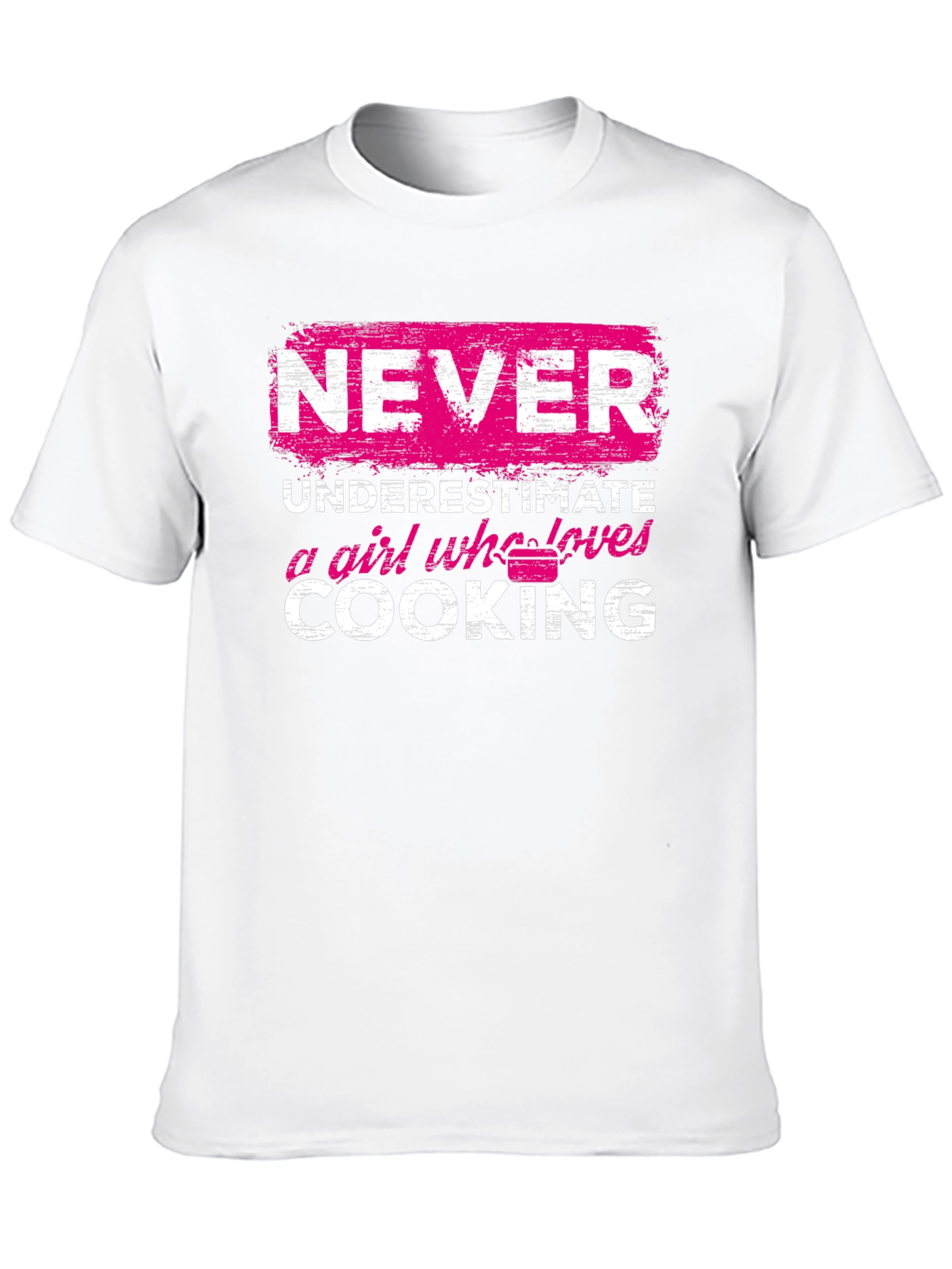 Never Underestimate a Girl Who Loves Cooking T-Shirt