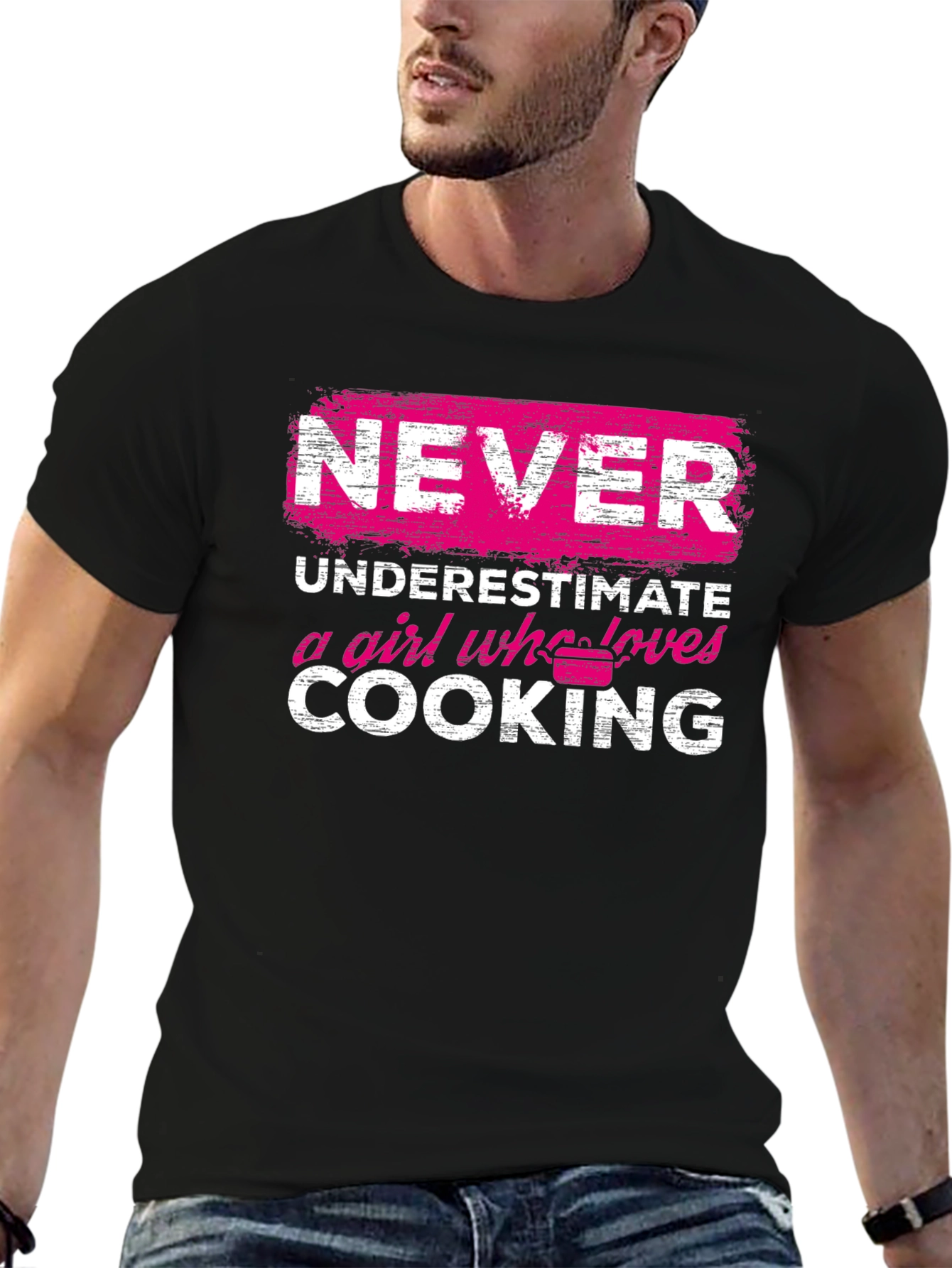 Never Underestimate a Girl Who Loves Cooking T-Shirt