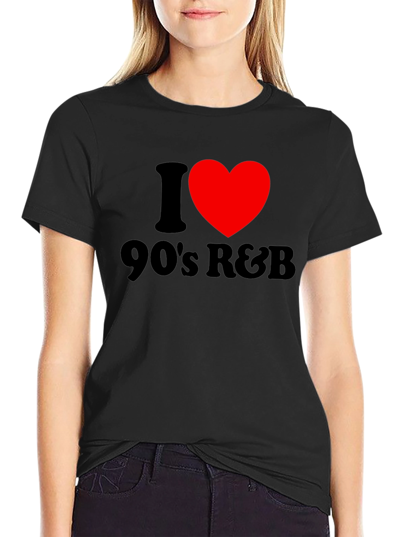 I Love 90s R&B Black T-Shirt