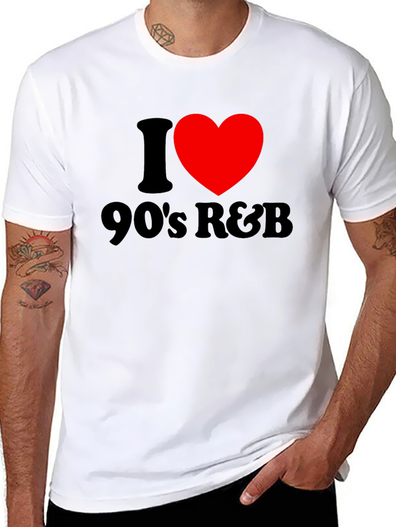 I Love 90s R&B Black T-Shirt