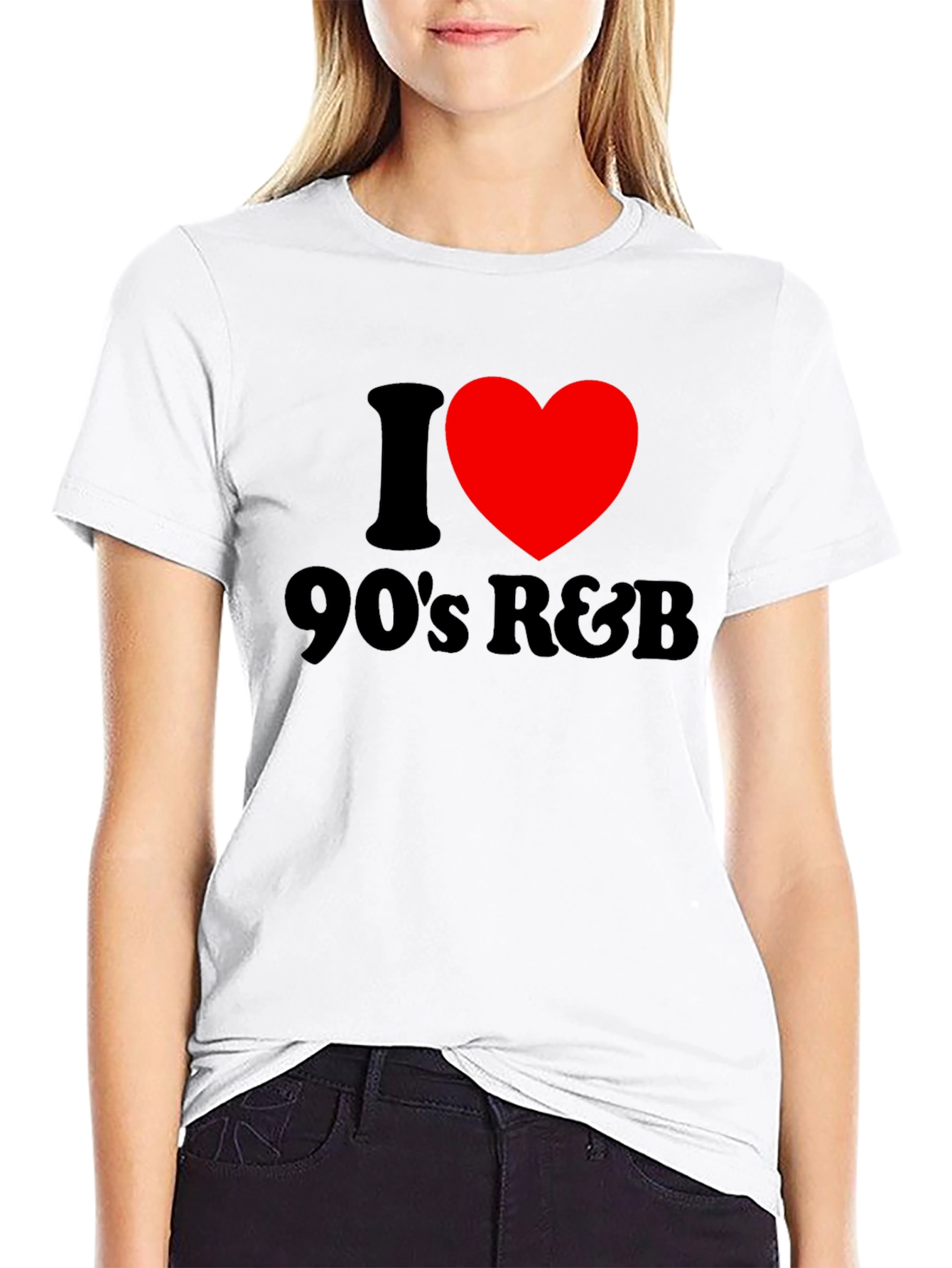 I Love 90s R&B Black T-Shirt