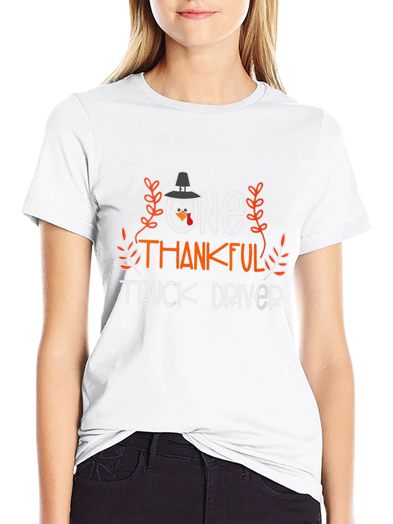 One Thankful Truck Driver Thanksgiving T-Shirt