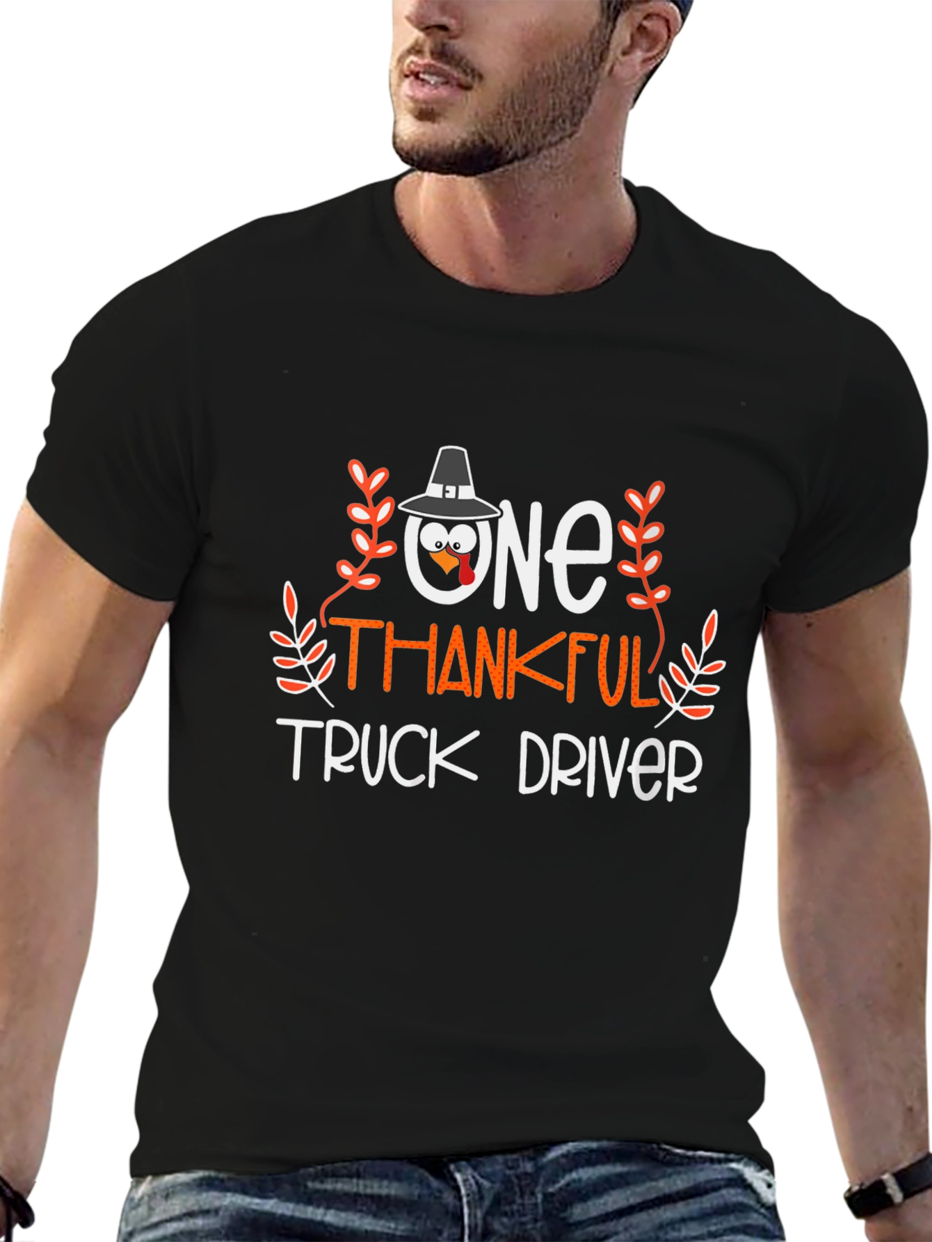 One Thankful Truck Driver Thanksgiving T-Shirt