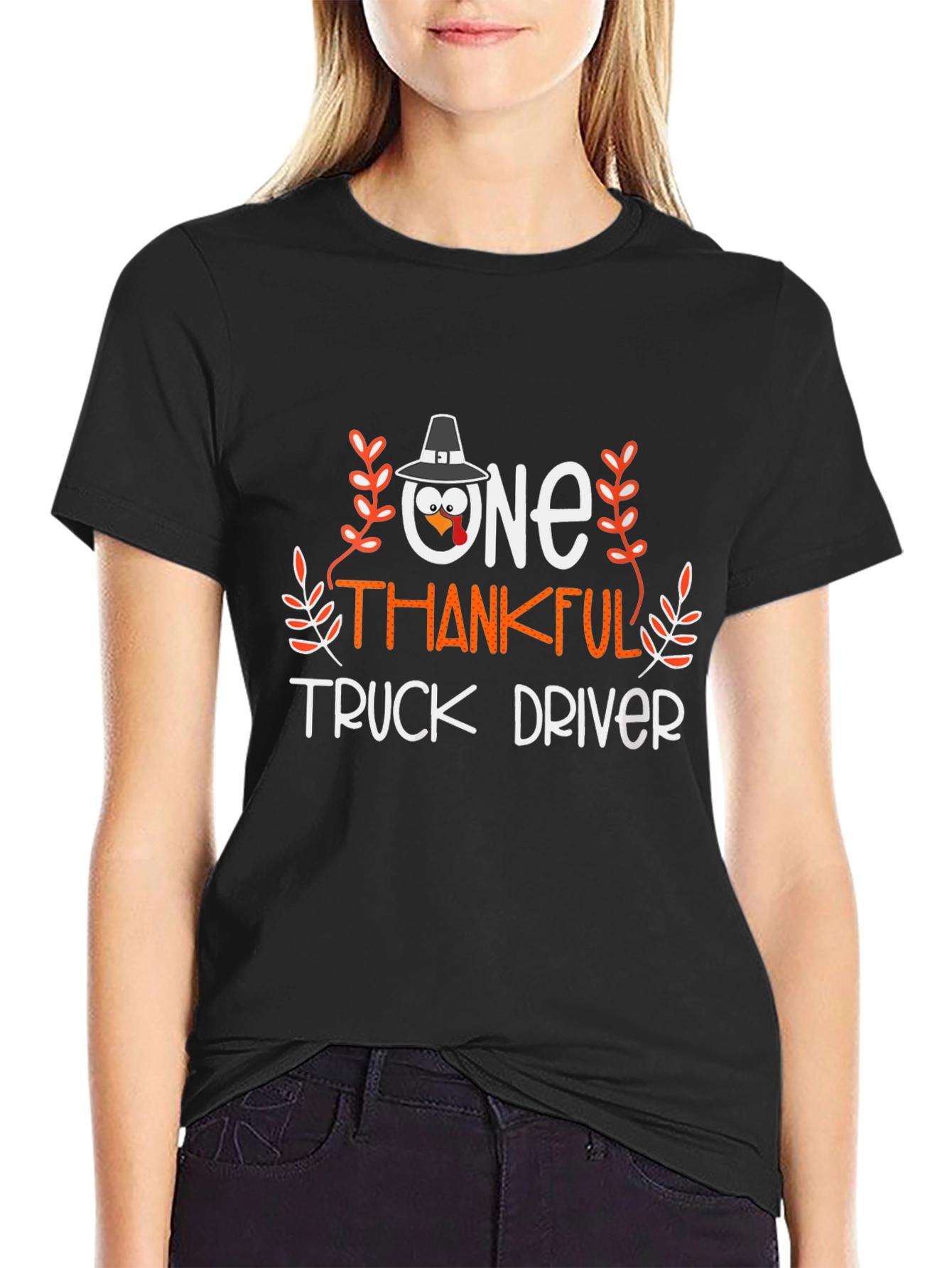 One Thankful Truck Driver Thanksgiving T-Shirt