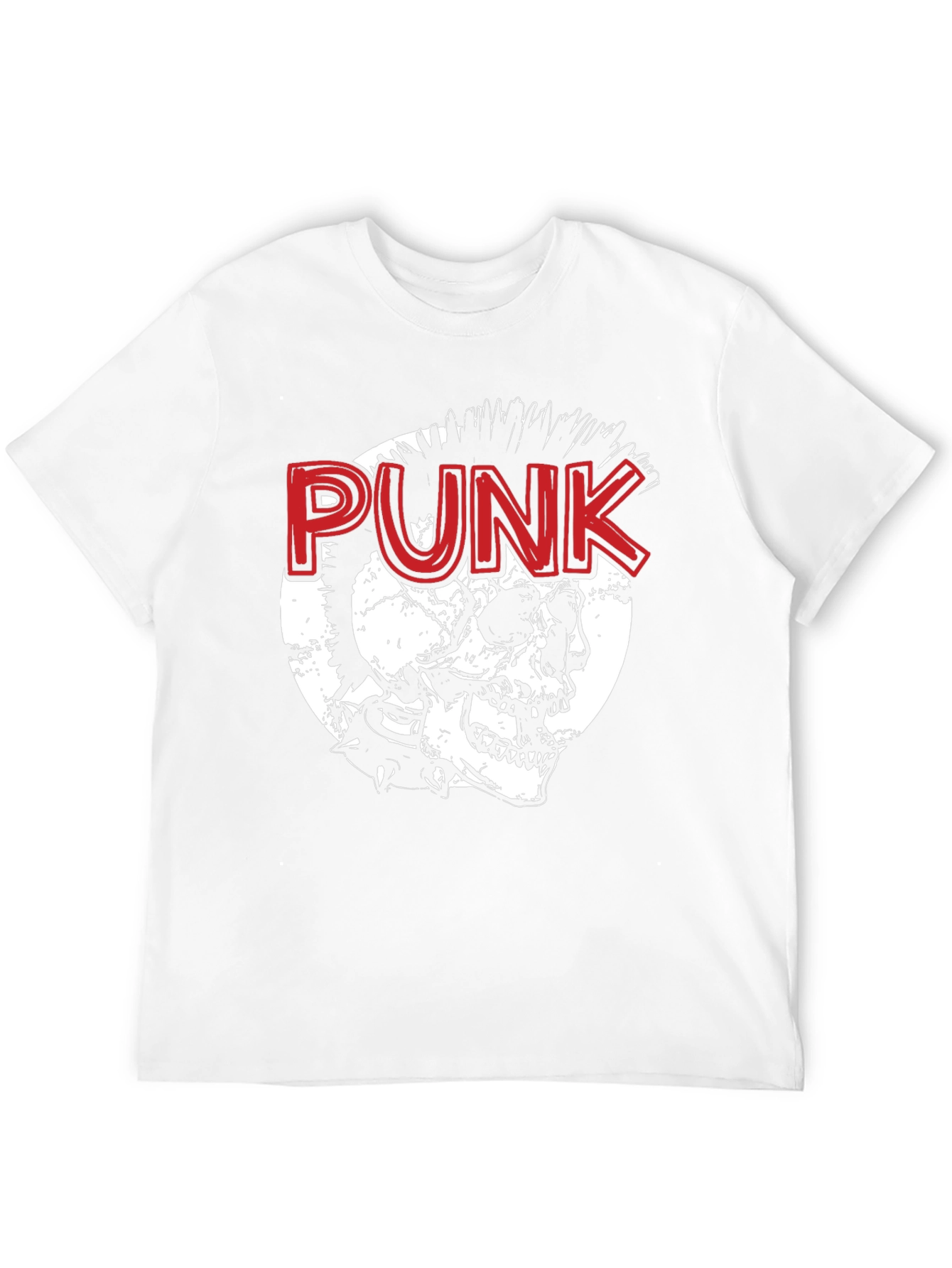 Punk Skull Graphic Tee - Edgy Style