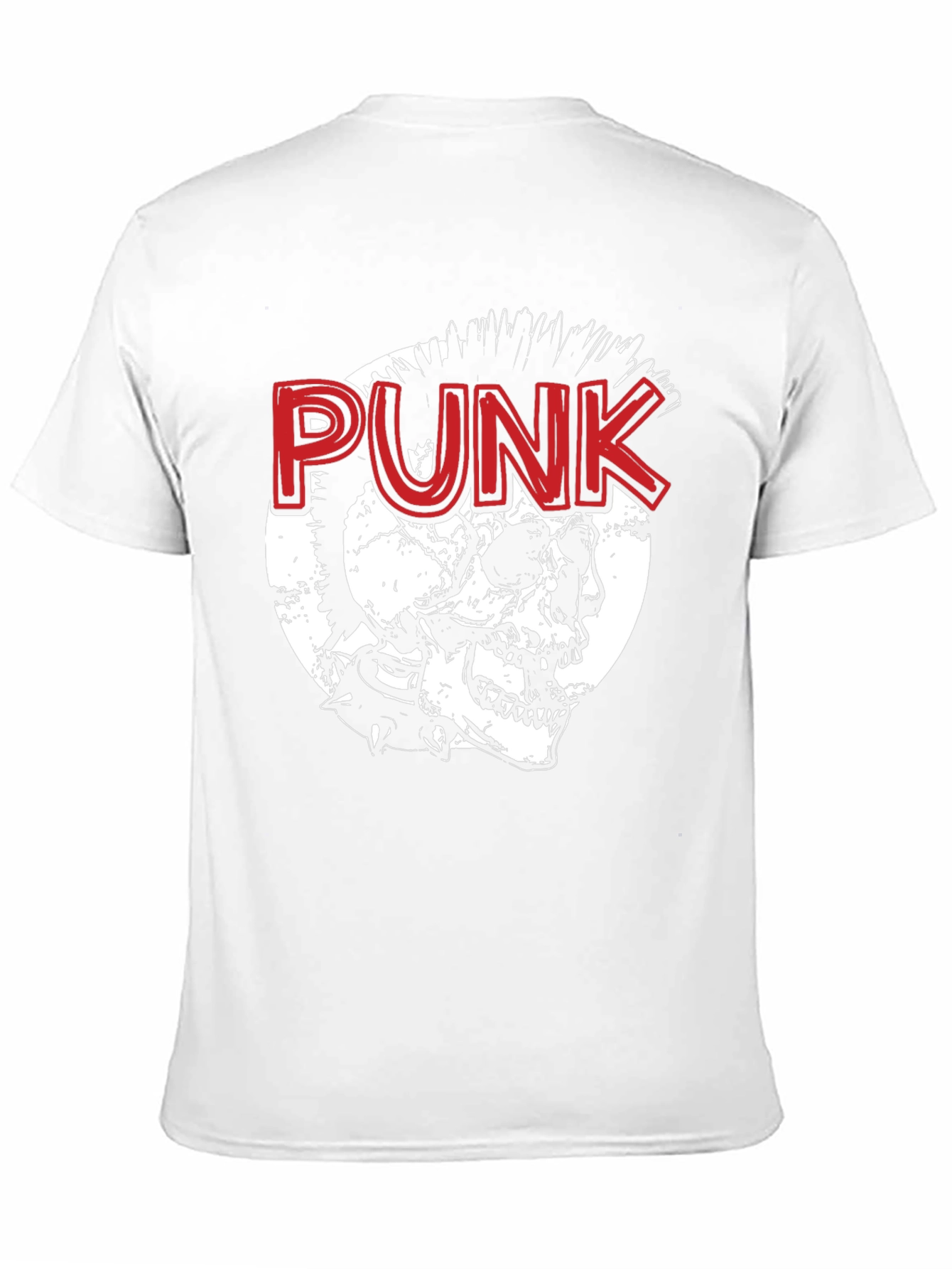Punk Skull Graphic Tee - Edgy Style
