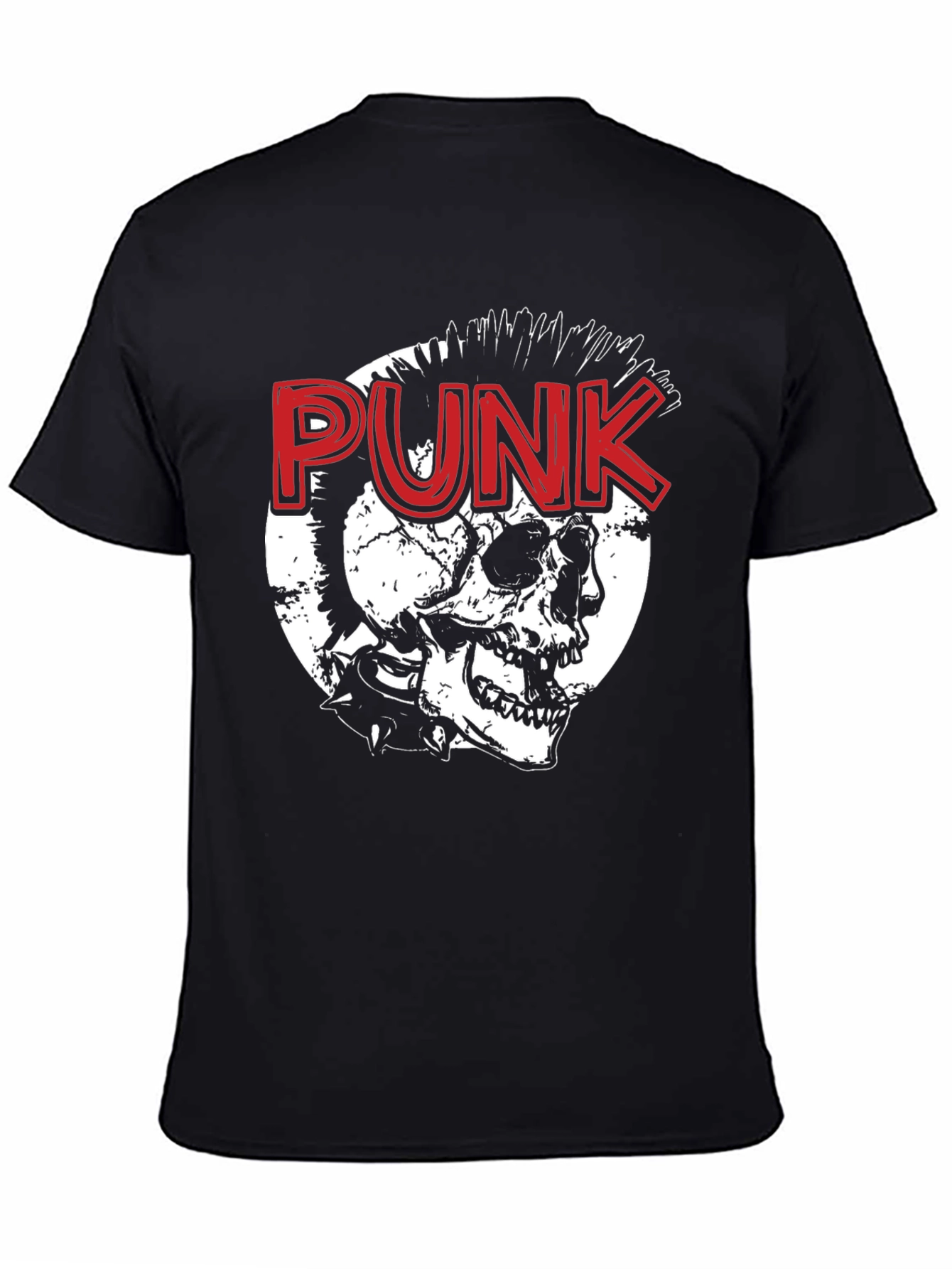Punk Skull Graphic Tee - Edgy Style
