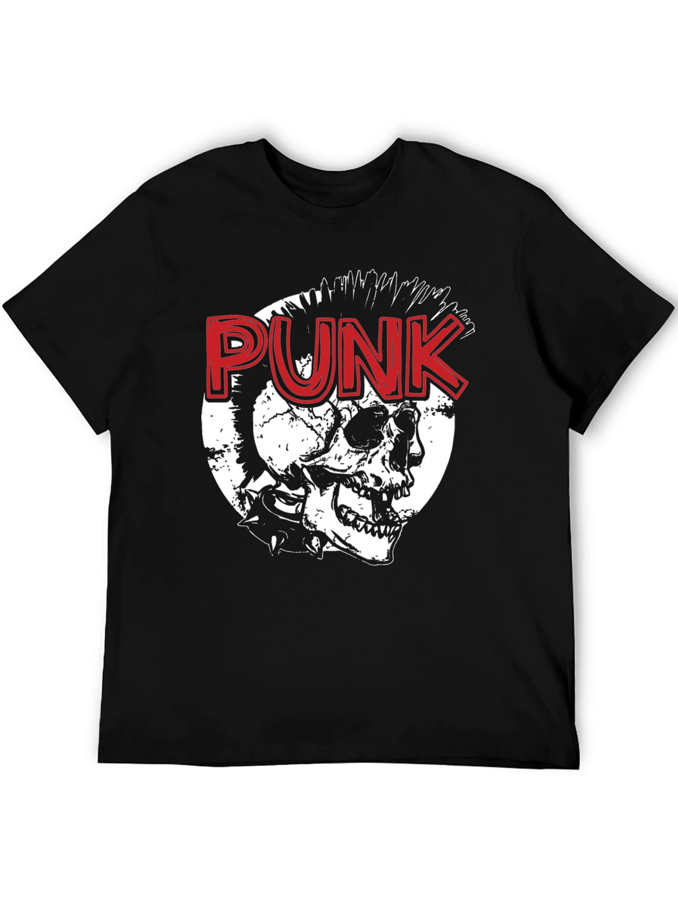 Punk Skull Graphic Tee - Edgy Style