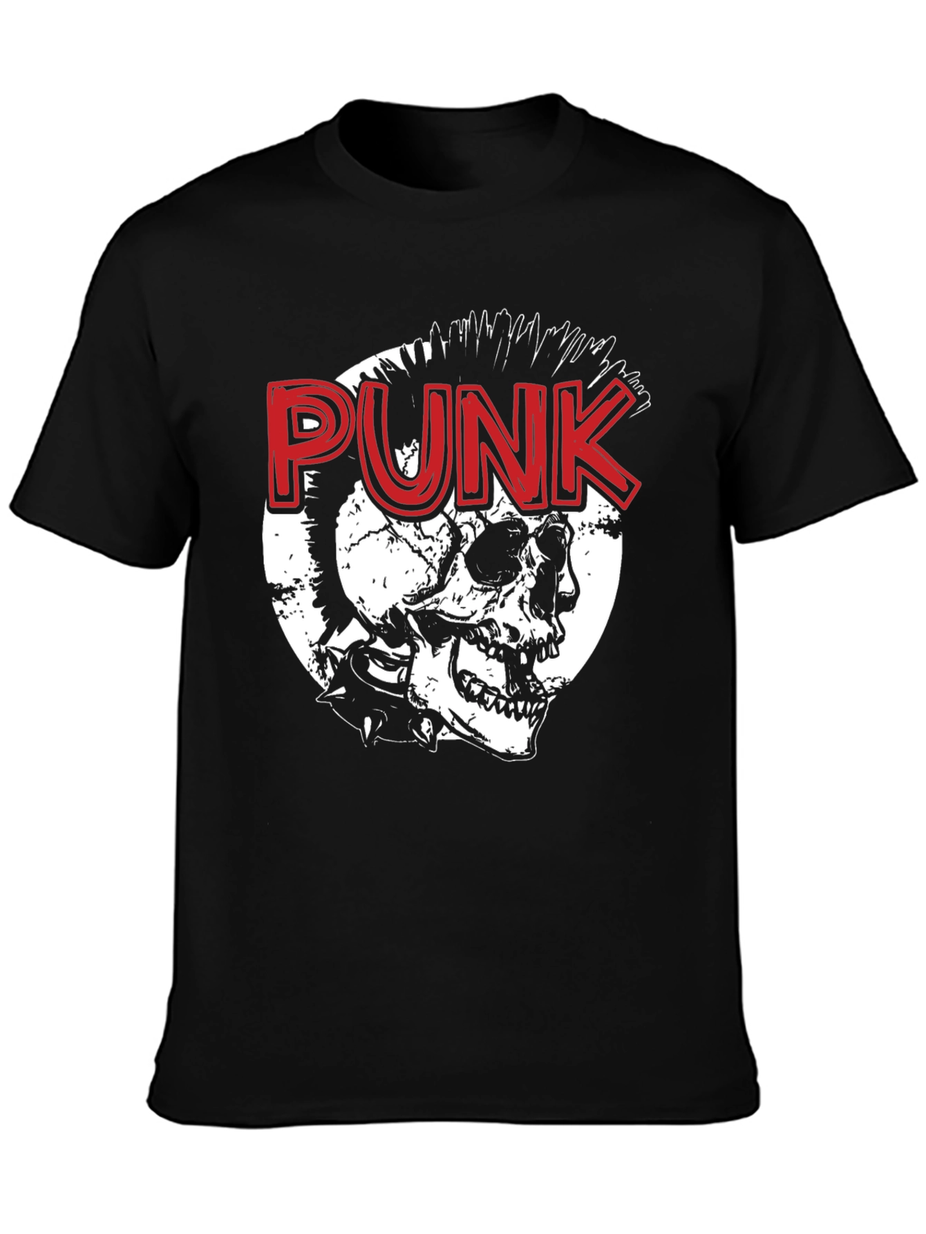 Punk Skull Graphic Tee - Edgy Style